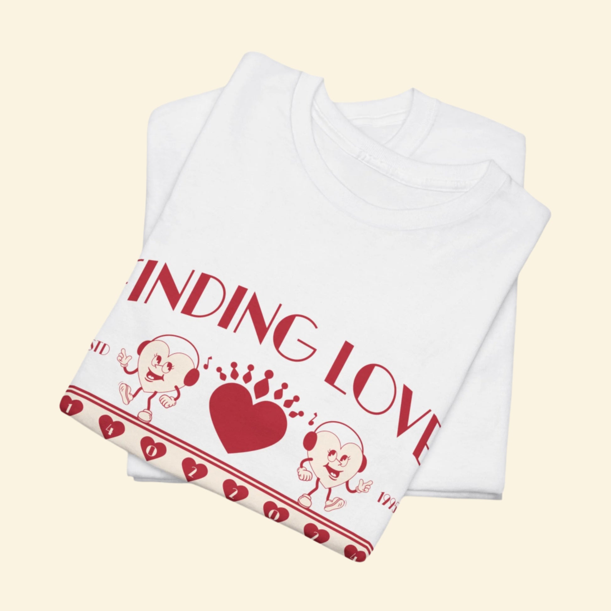 Finding Love Unisex Tee, Cute Retro, Simple Love T-Shirt