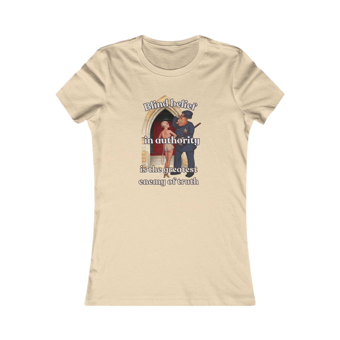 Vintage Women's Favorite Tee, Anti Authority Rebel Shirt