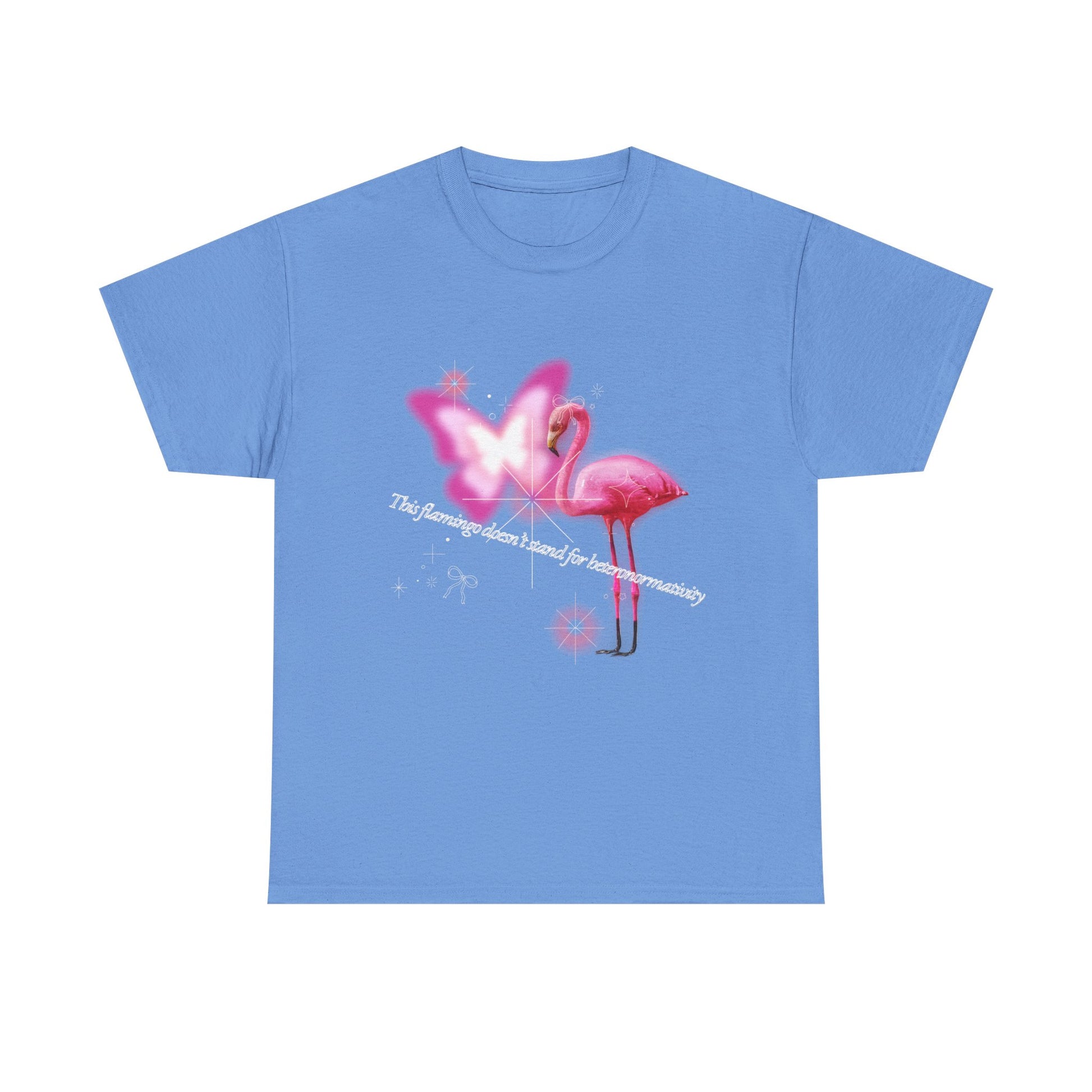 Pink Flamboyant Flamingo, LGBTQ+ Empowering Soft Unisex T-Shirt