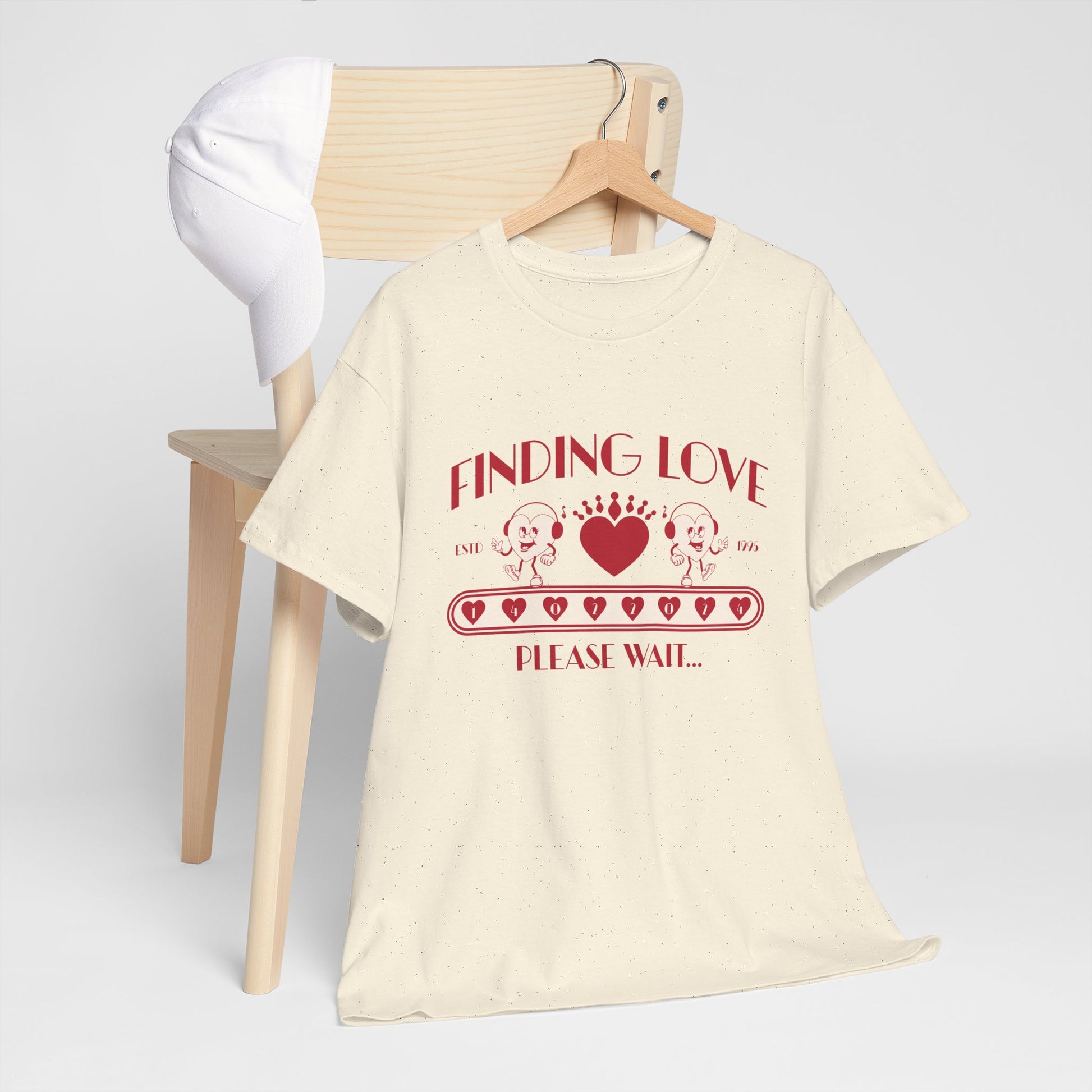 Finding Love Unisex Tee, Cute Retro, Simple Love T-Shirt