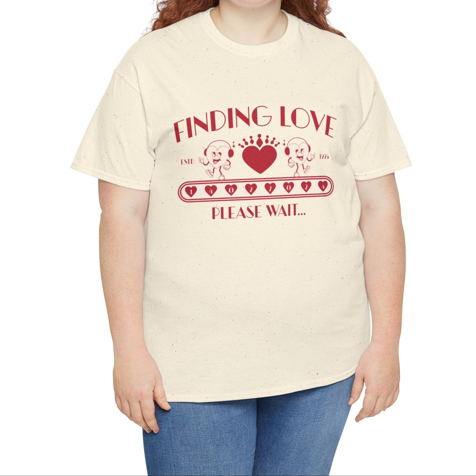 Finding Love Unisex Tee, Cute Retro, Simple Love T-Shirt