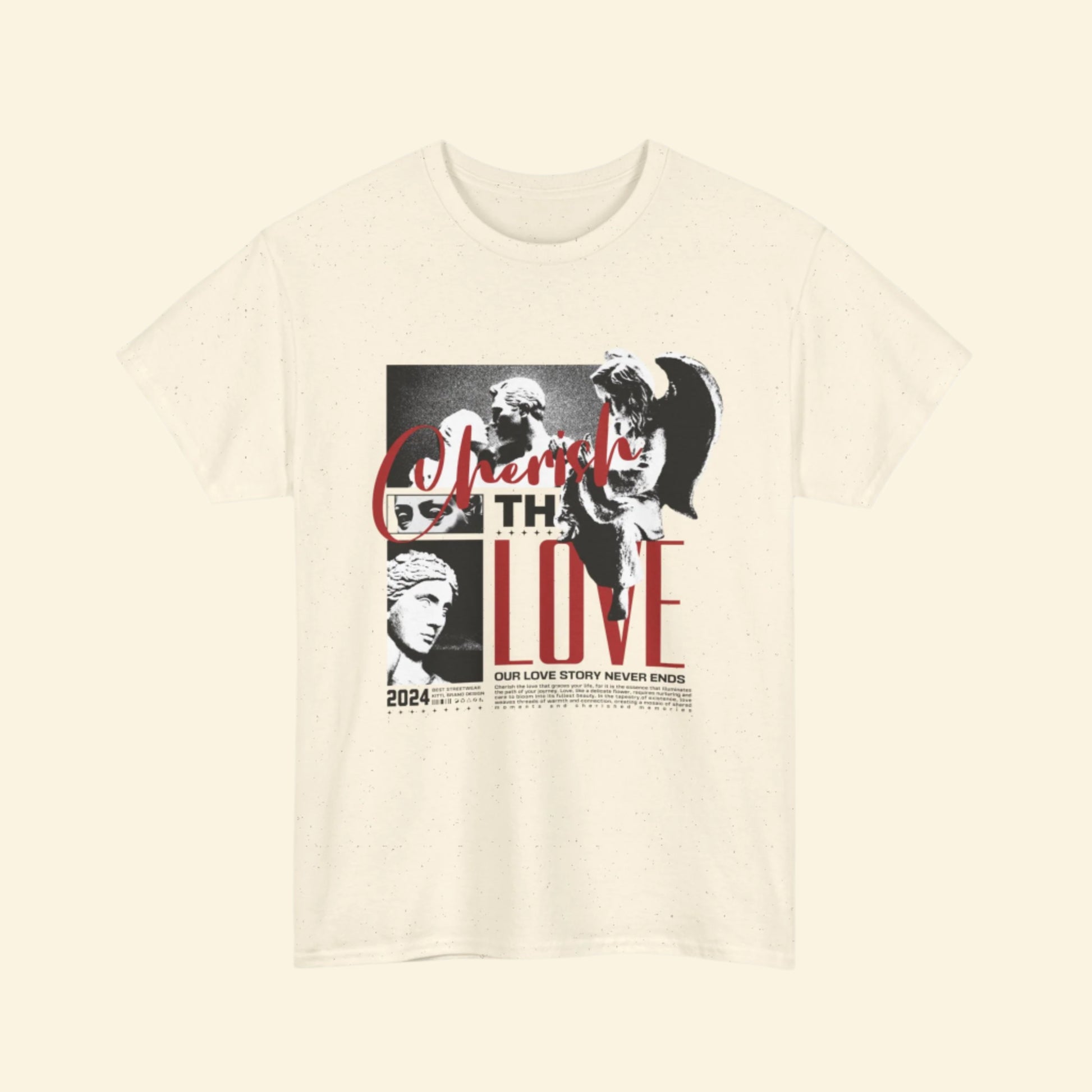 Dream the Love Unisex Heavy Cotton Tee | Retro Graphic Tee