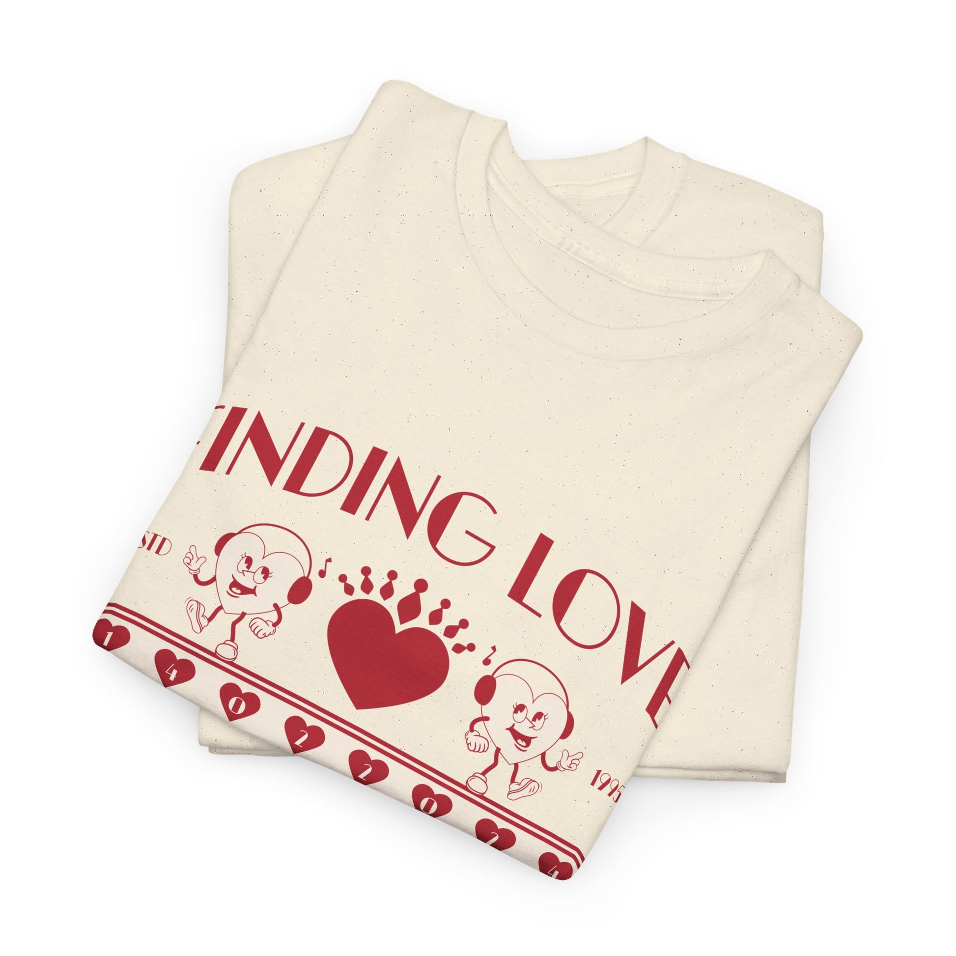 Finding Love Unisex Tee, Cute Retro, Simple Love T-Shirt