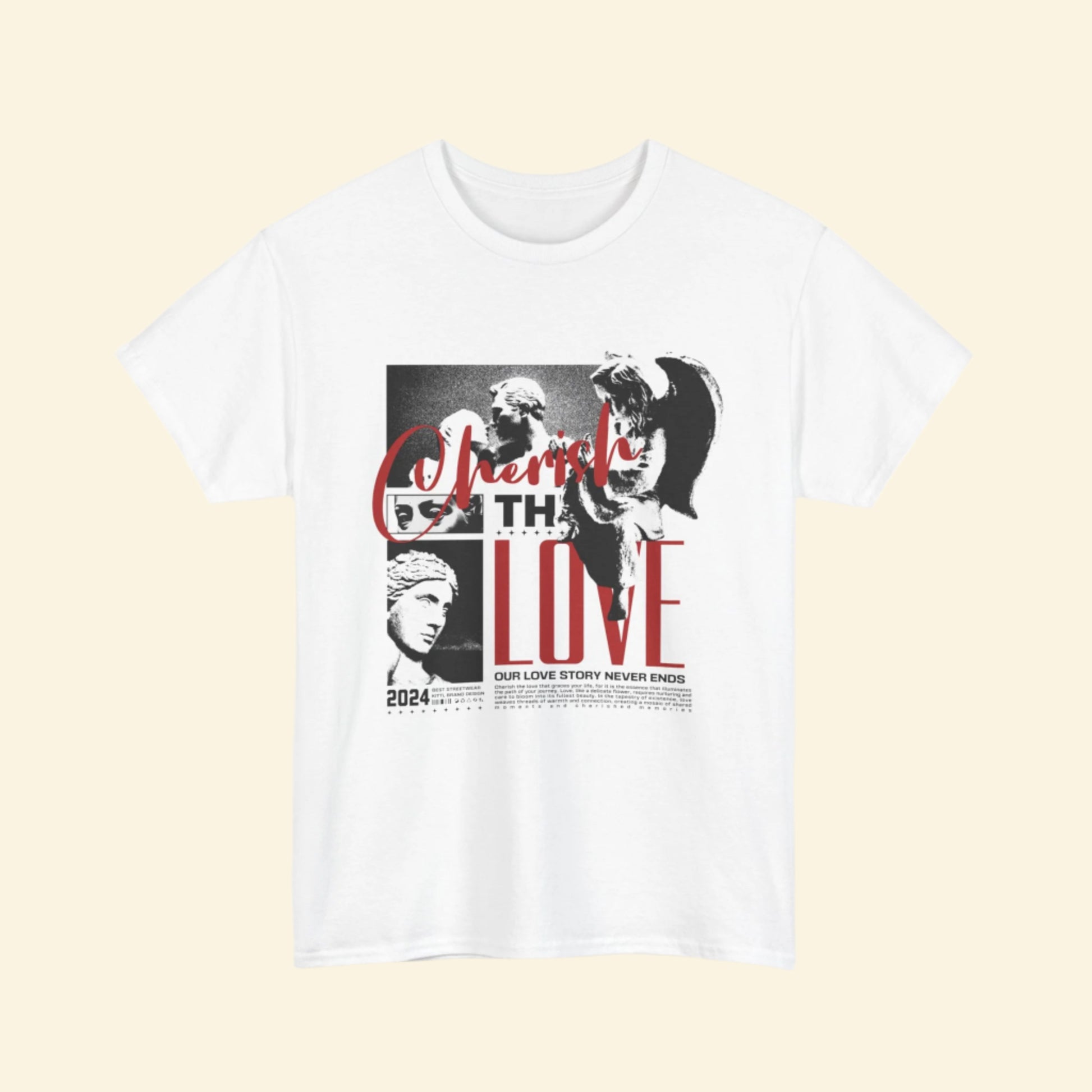 Dream the Love Unisex Heavy Cotton Tee | Retro Graphic Tee