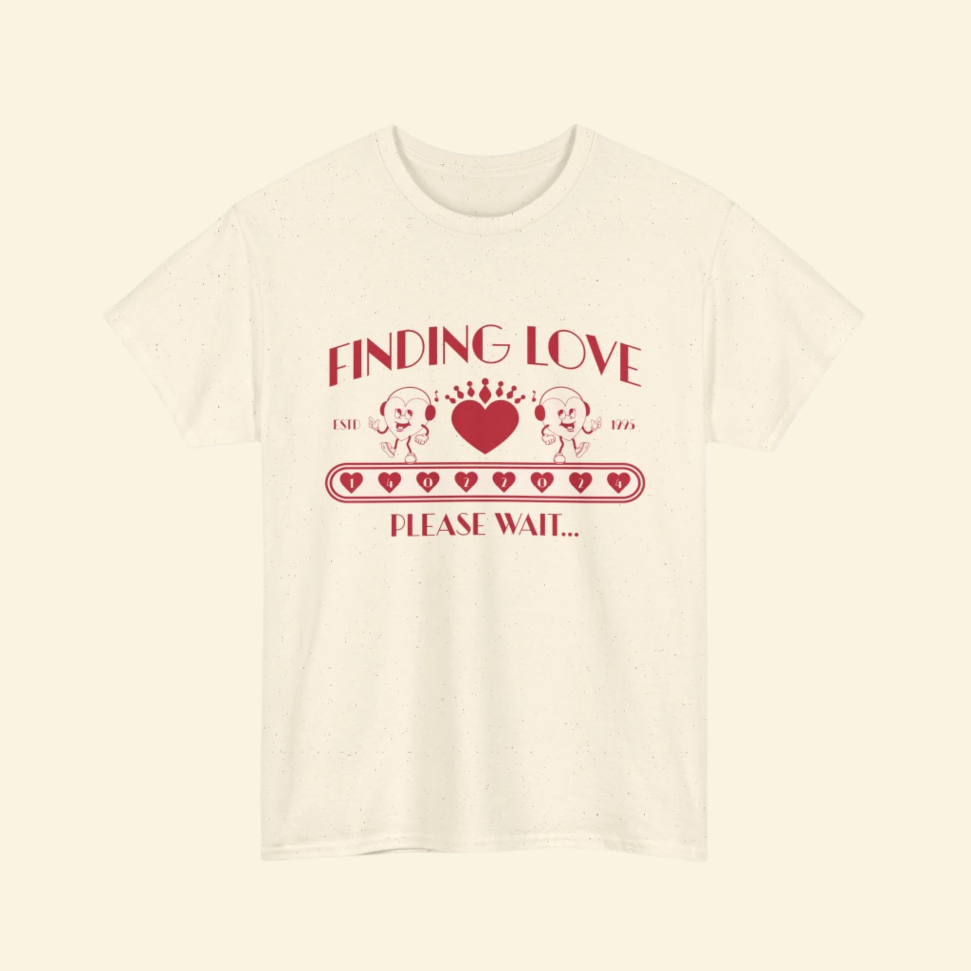 Finding Love Unisex Tee, Cute Retro, Simple Love T-Shirt
