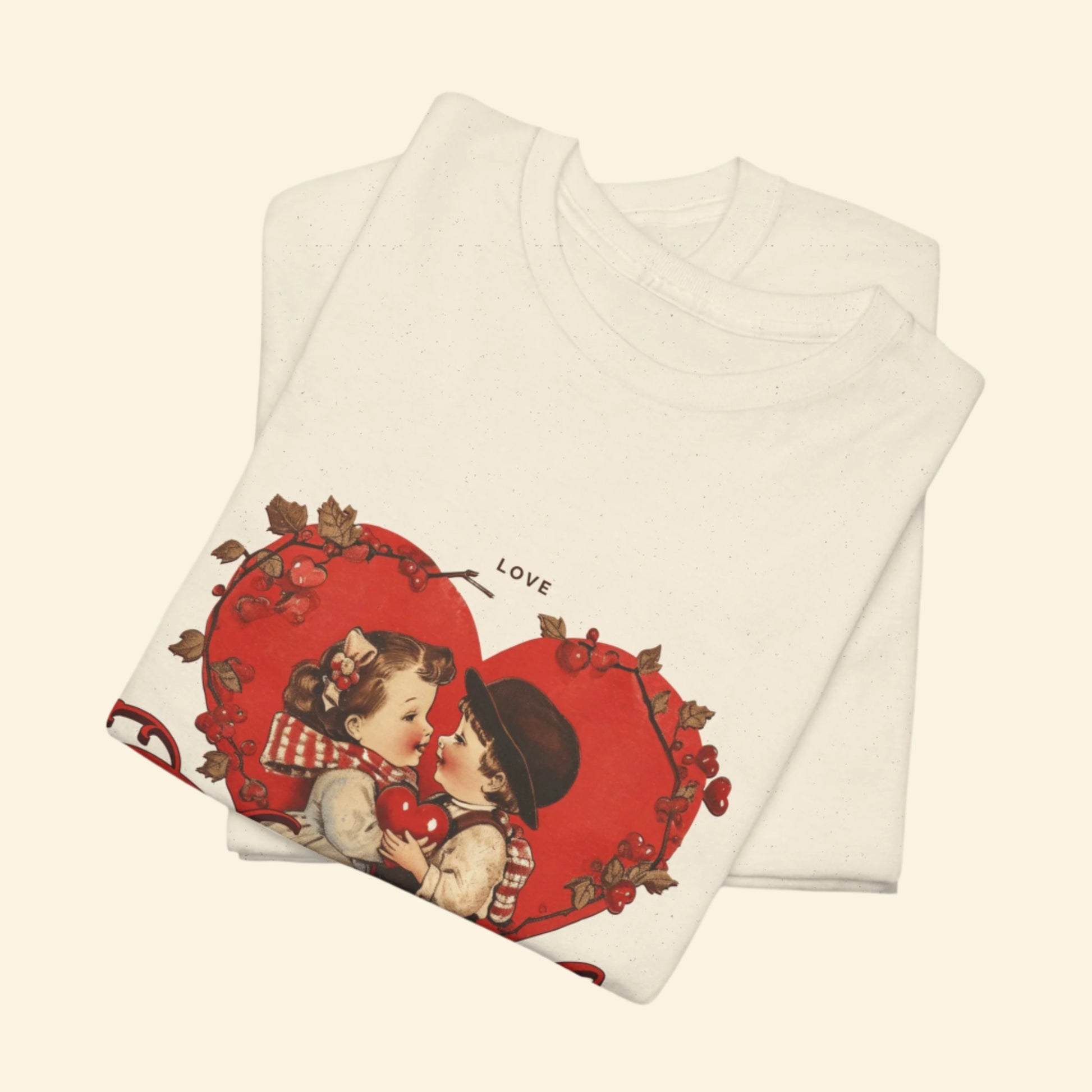 Vintage Romantic Couple Tee, Together forever