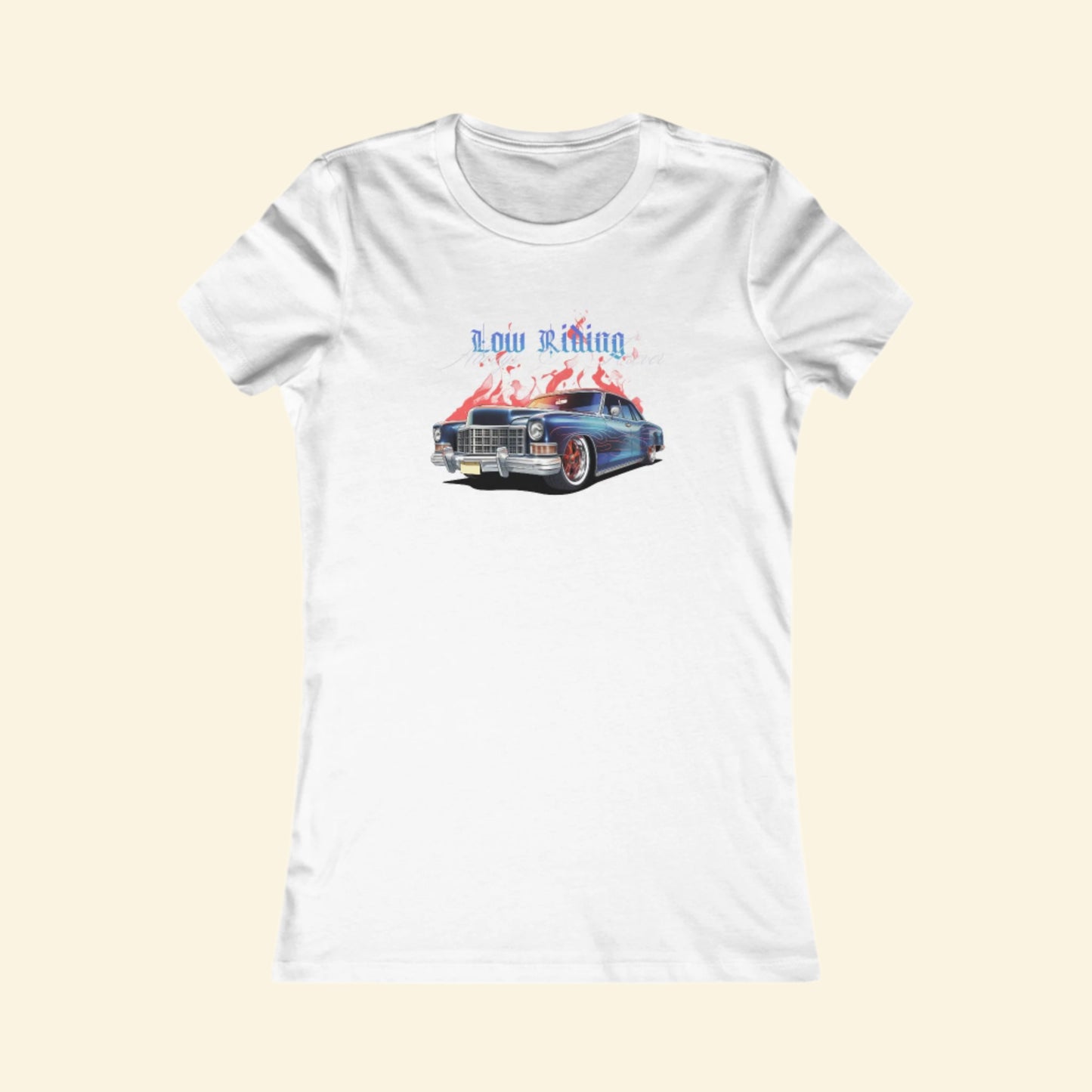 Classic Low Riding Women's Tee - Vintage Car Graphic Top