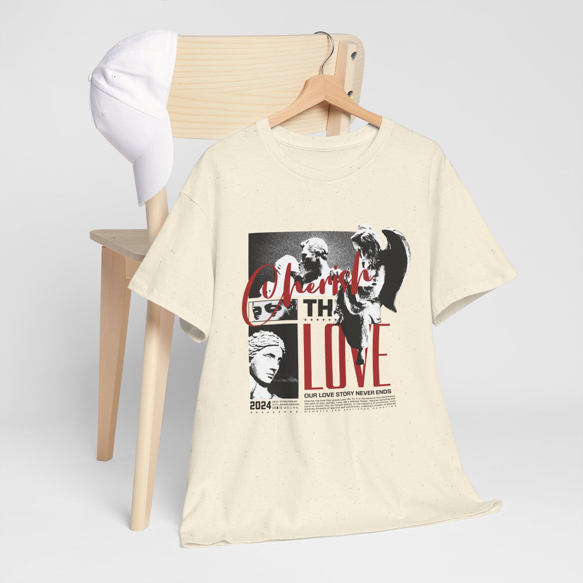 Dream the Love Unisex Heavy Cotton Tee | Retro Graphic Tee