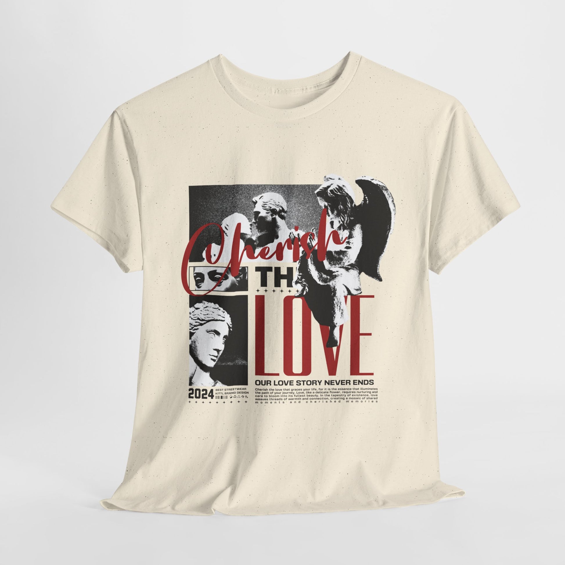 Dream the Love Unisex Heavy Cotton Tee | Retro Graphic Tee