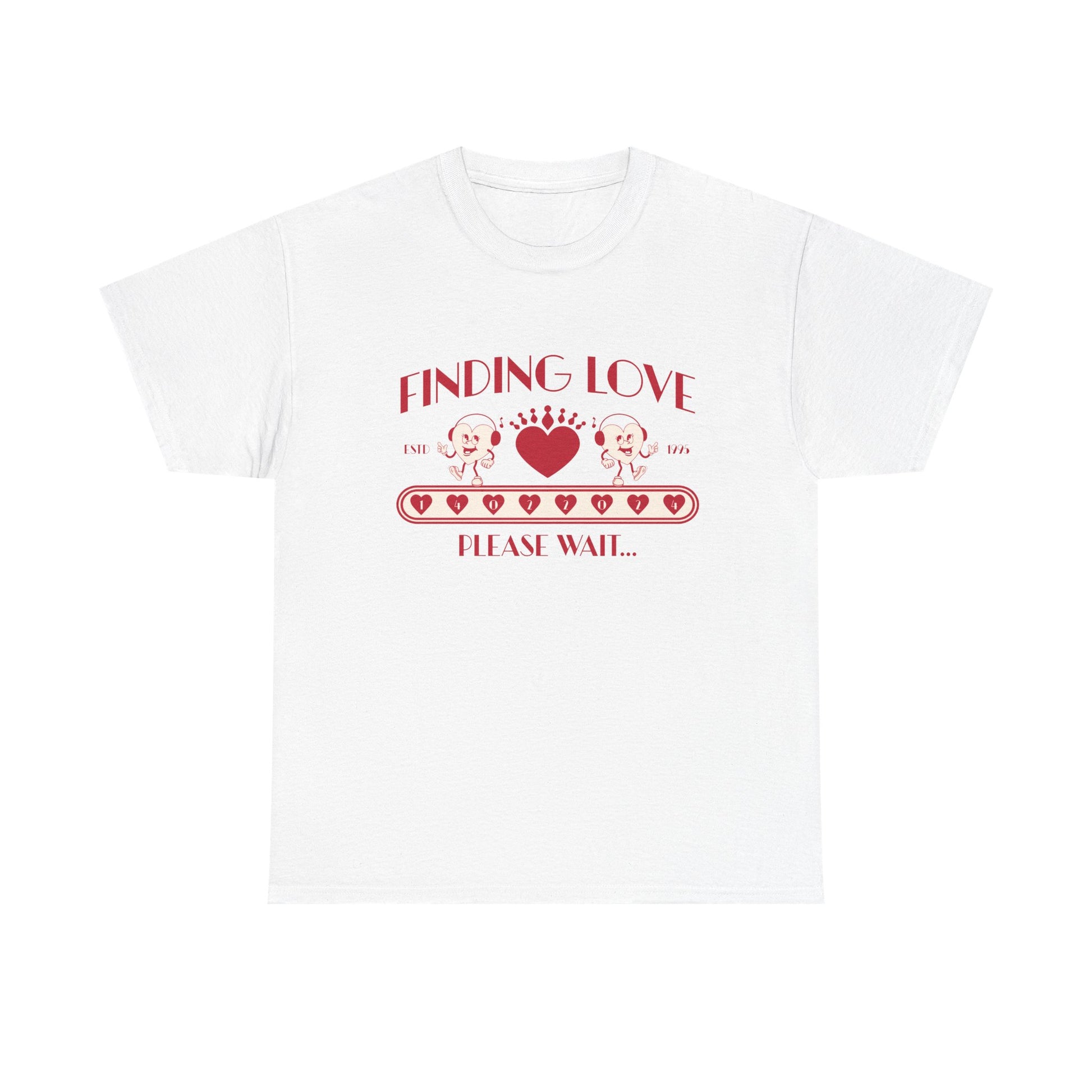 Finding Love Unisex Tee, Cute Retro, Simple Love T-Shirt