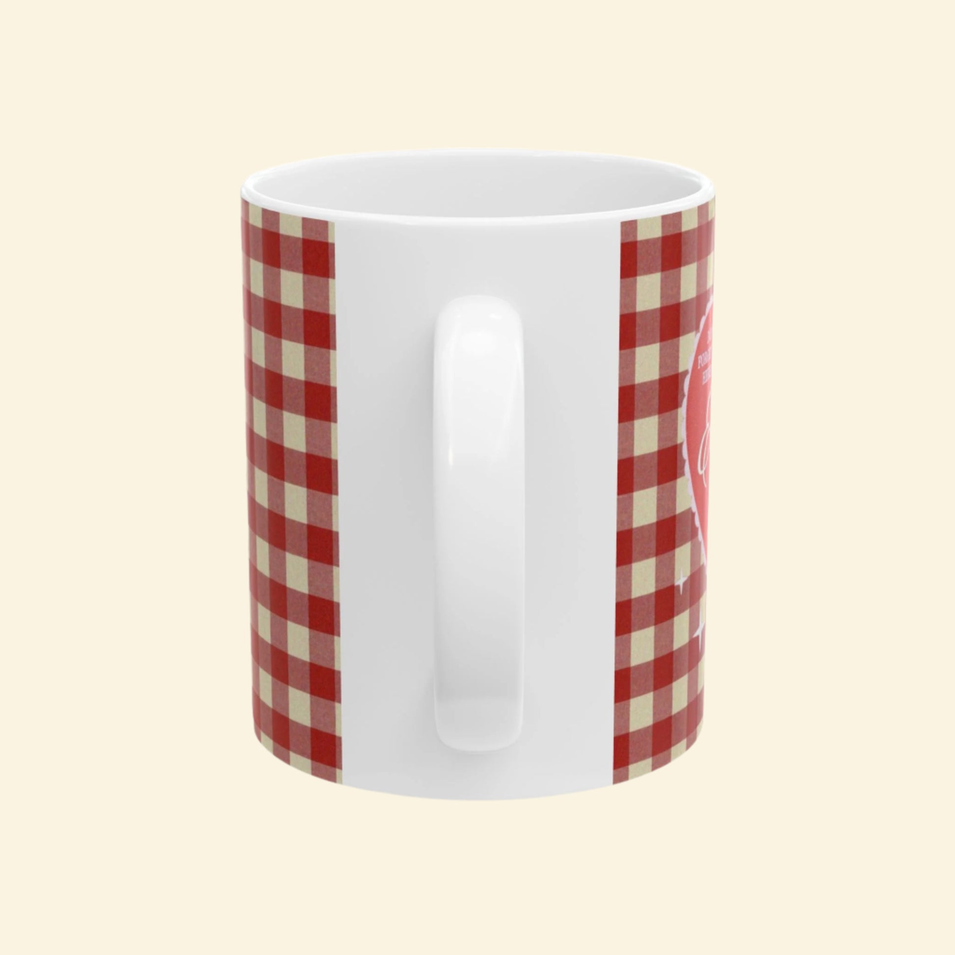Retro Love Ceramic Mug - Vintage Aesthetic Drinkware