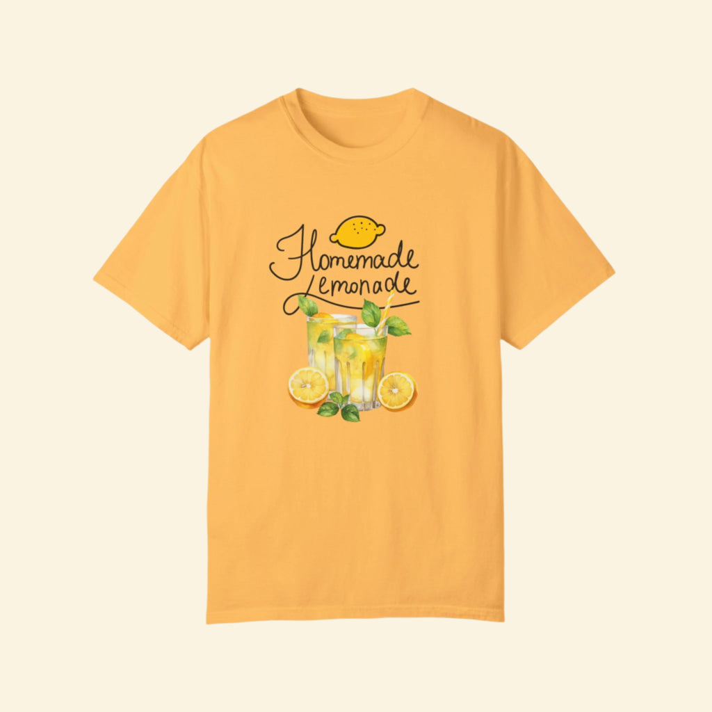 Homemade Lemonade Unisex Garment-Dyed T-Shirt for Summer Vibes