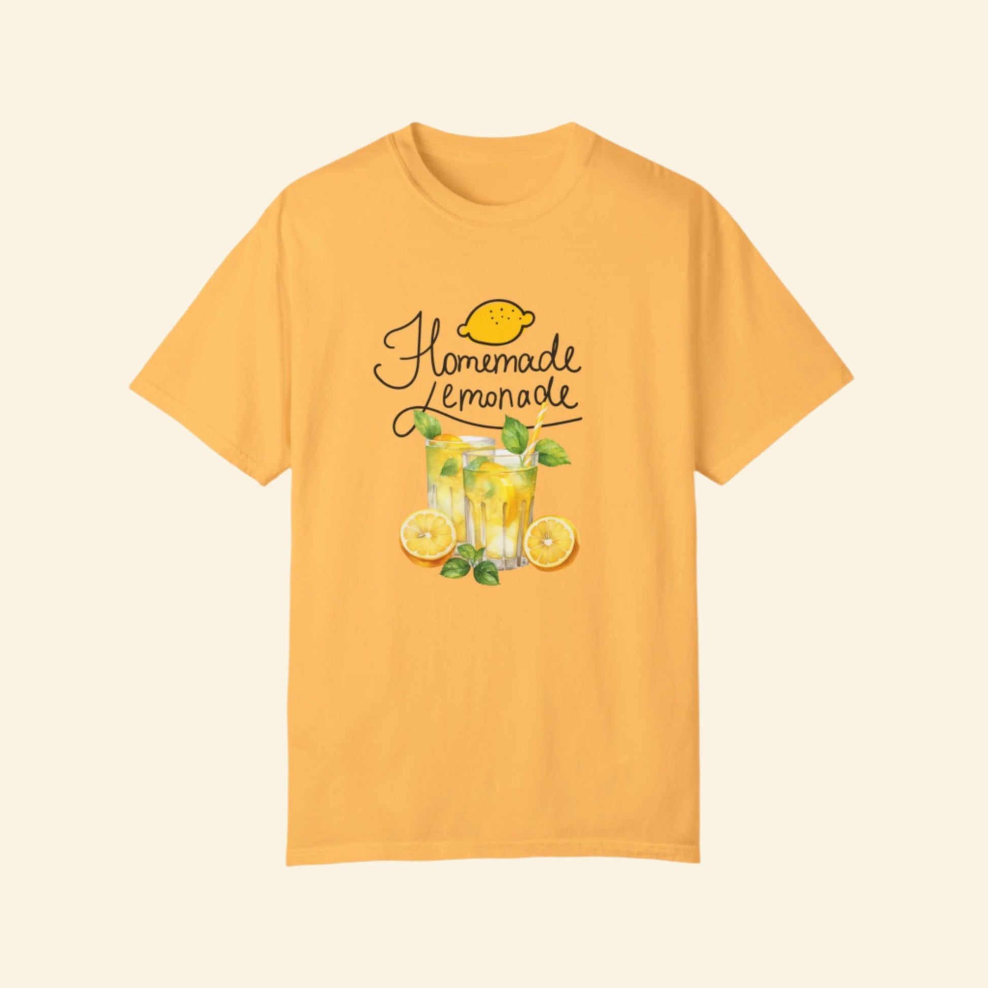 Homemade Lemonade Unisex Garment-Dyed T-Shirt for Summer Vibes