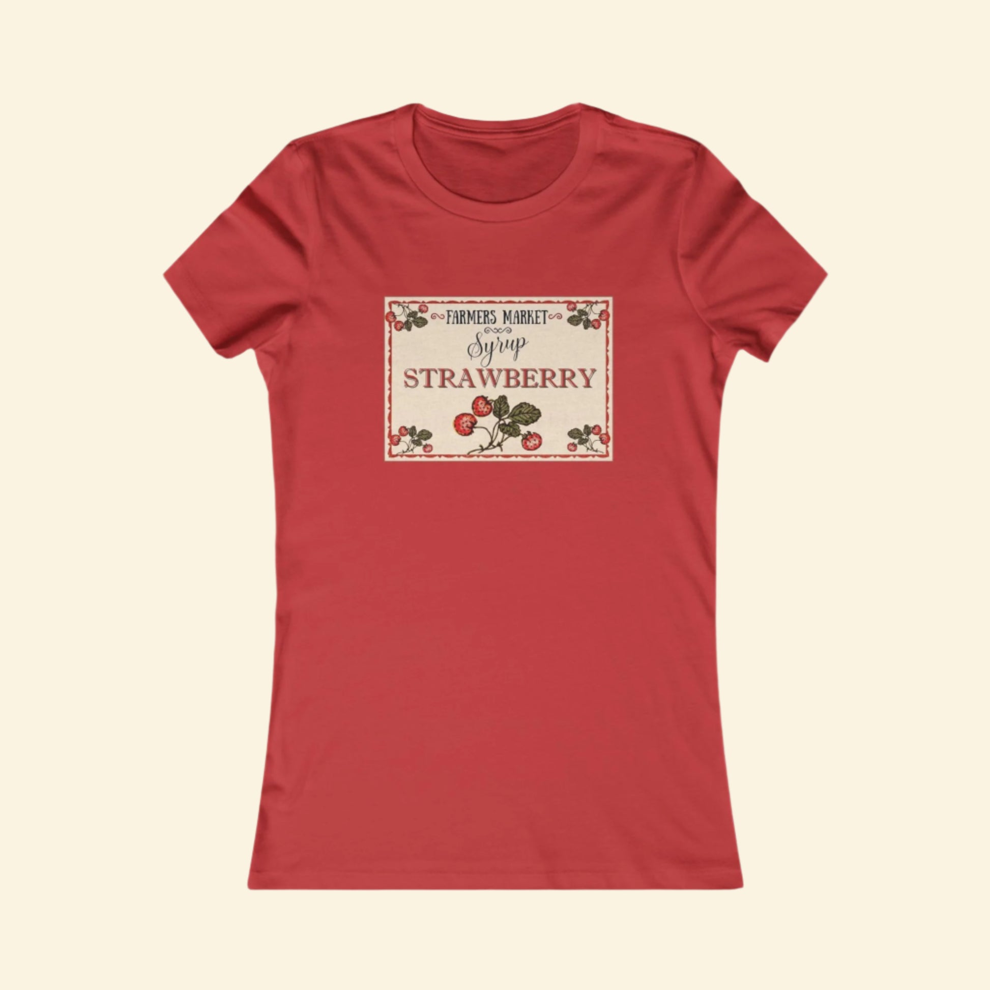 Farmers Market Strawberry Graphic Tee