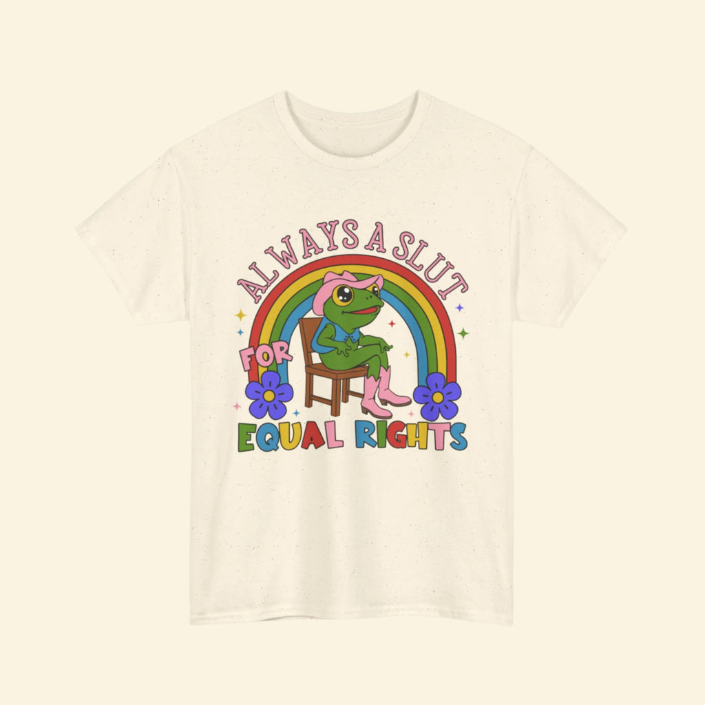 Pride Statement Tee, Gender Equality Shirt, LGBTQ+ Apparel, Unisex Heavy Cotton Tee