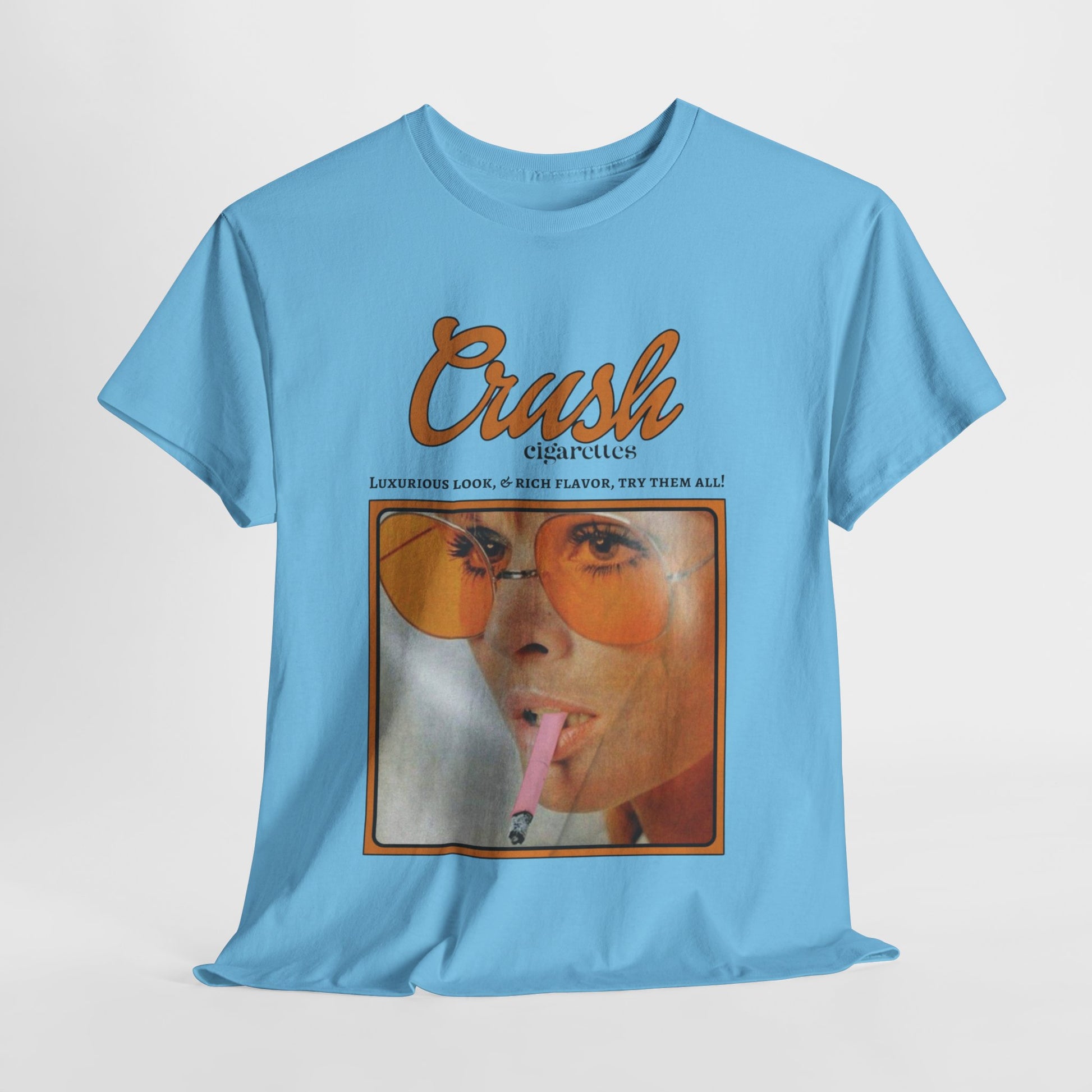 Retro Crush Graphic Unisex Heavy Cotton Tee, Vintage Aesthetic Shirt
