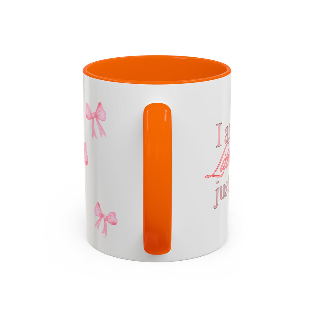 Stylish Pink Bow Accent Coffee Mug - Perfect Gift for Girly Vibes