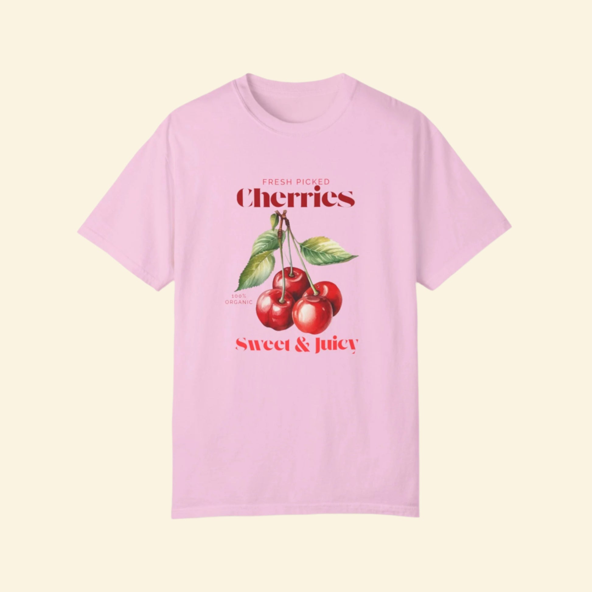 Fresh Picked Cherries Unisex Garment-Dyed T-Shirt - Sweet & Juicy Design