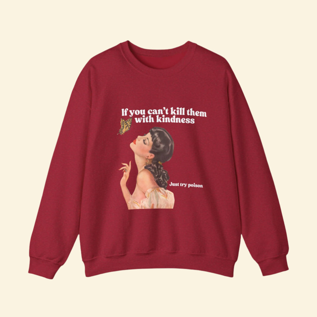 Vintage-Inspired Kindness Sweatshirt - Unisex Heavy Blend™ Crewneck