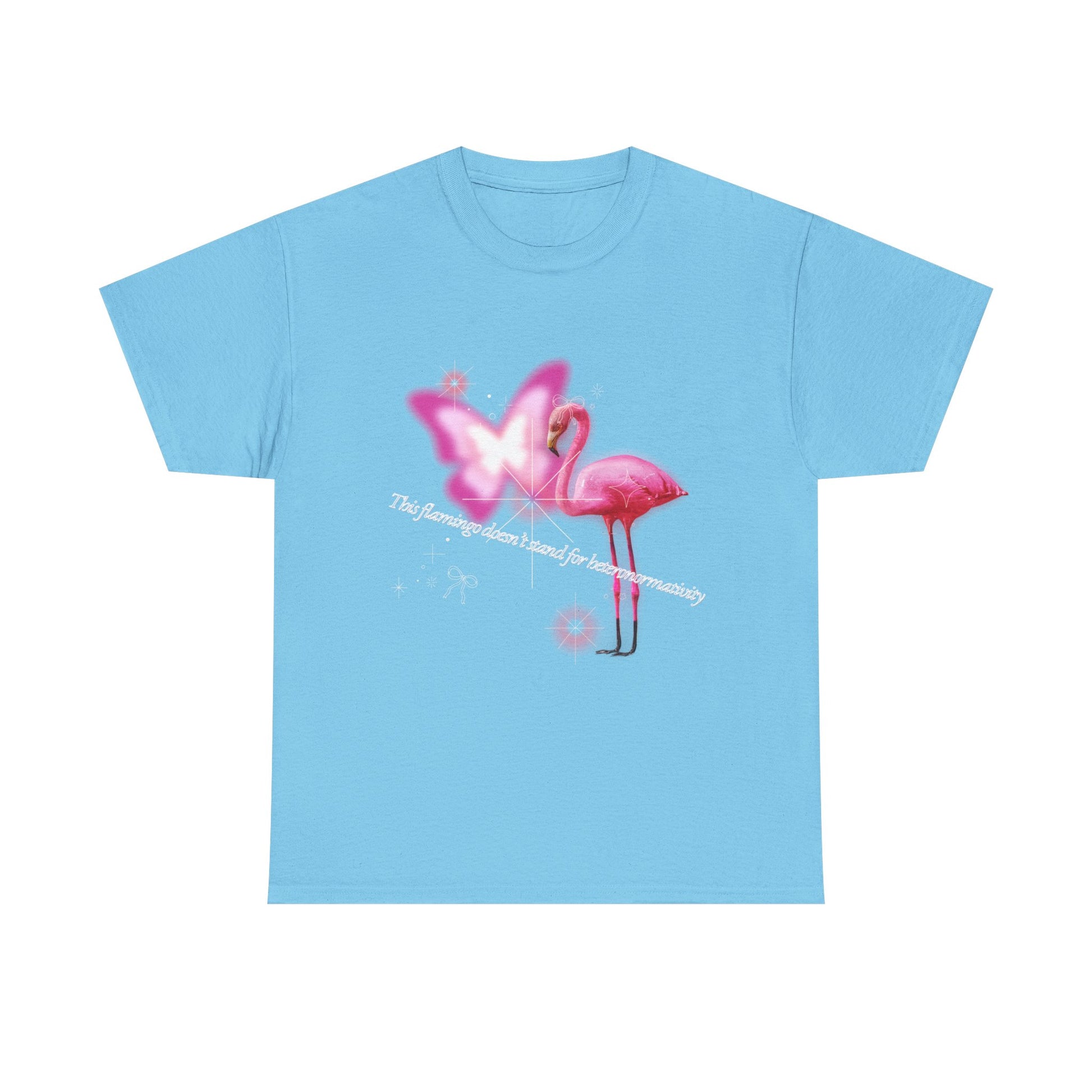 Pink Flamboyant Flamingo, LGBTQ+ Empowering Soft Unisex T-Shirt