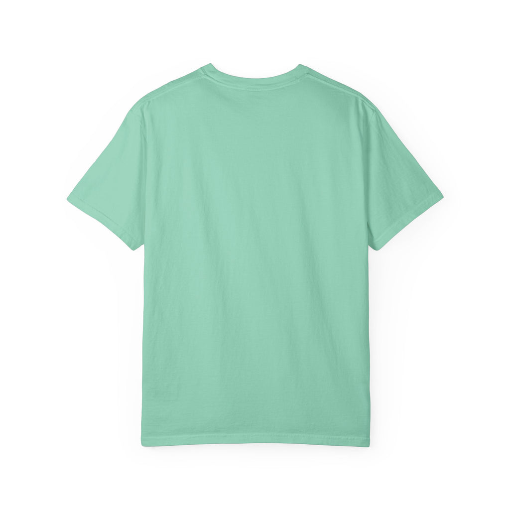 Unisex Garment-Dyed T-Shirt - "Leaving Reality, Entering Fiction" Graphic Tee for Book Lovers