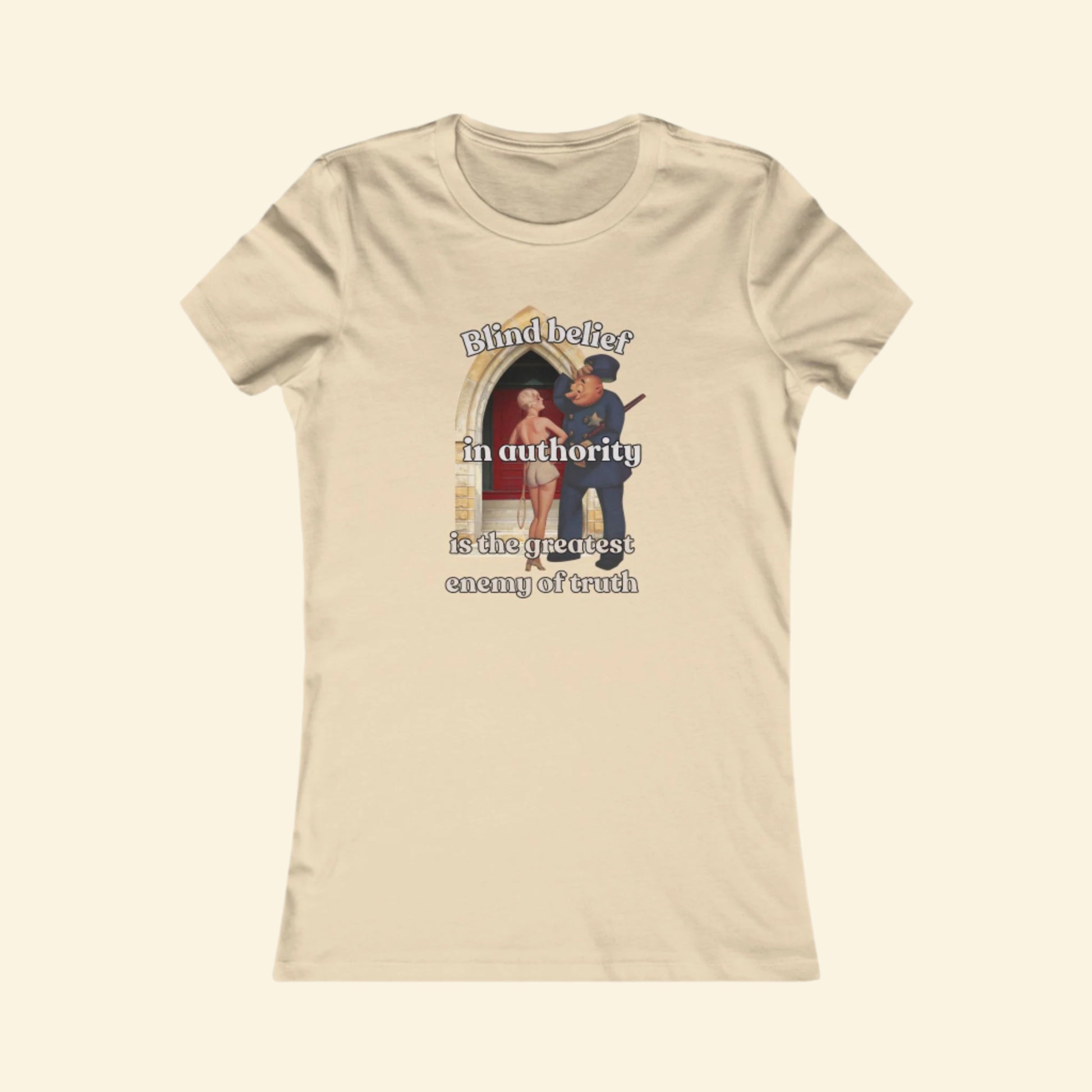 Vintage Women's Favorite Tee, Anti Authority Rebel Shirt