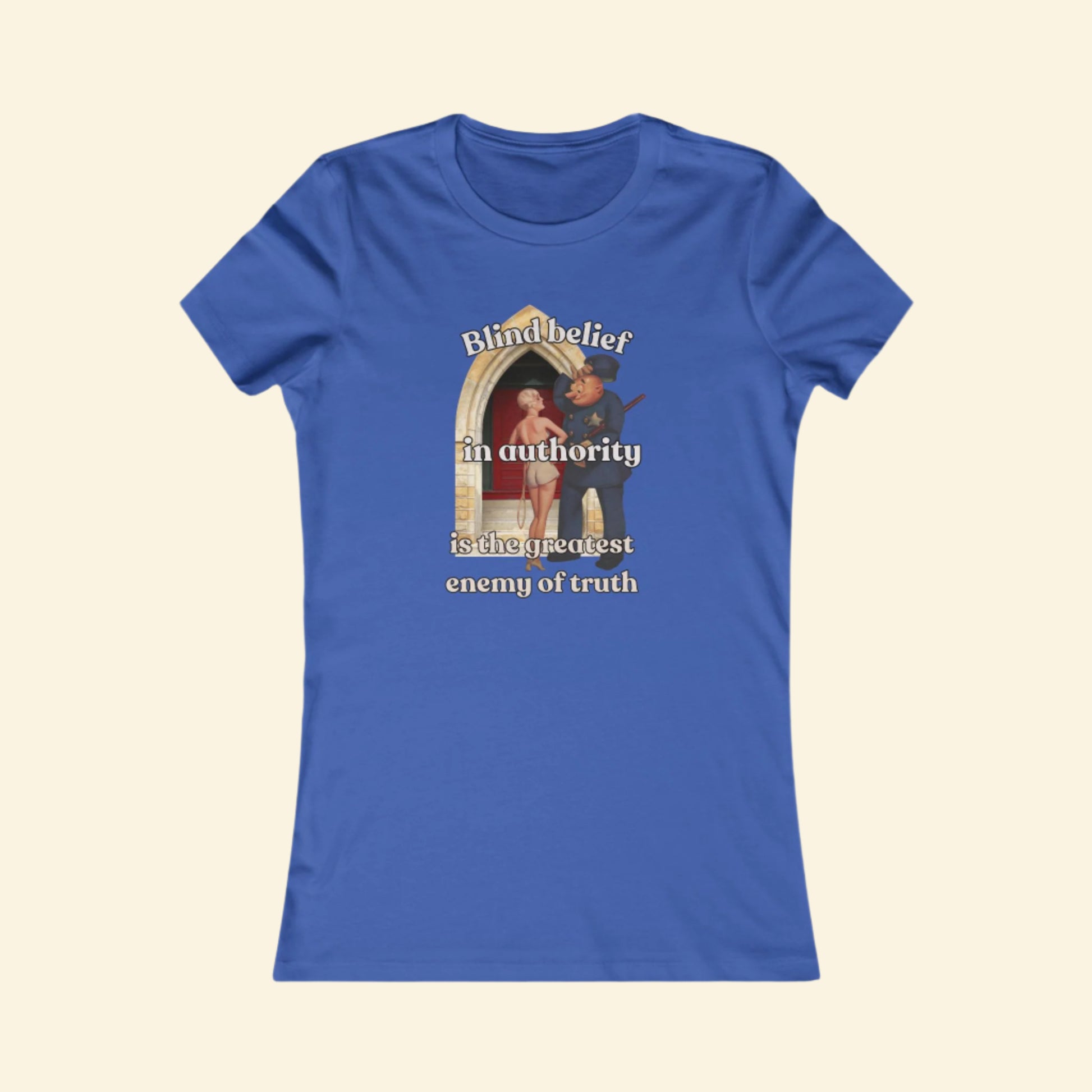 Vintage Women's Favorite Tee, Anti Authority Rebel Shirt