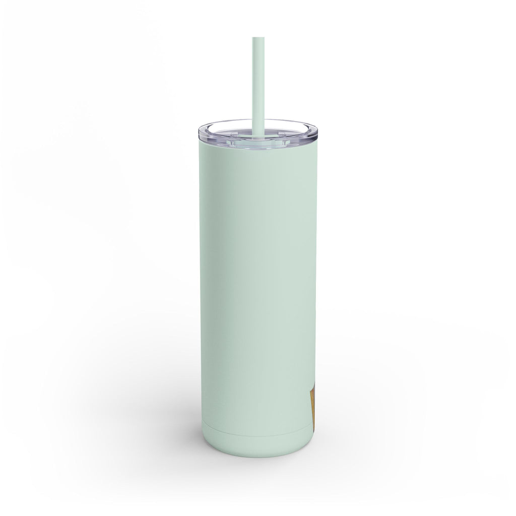 Vintage-Inspired 20oz Skinny Tumbler with 'Use Your Brain' Design