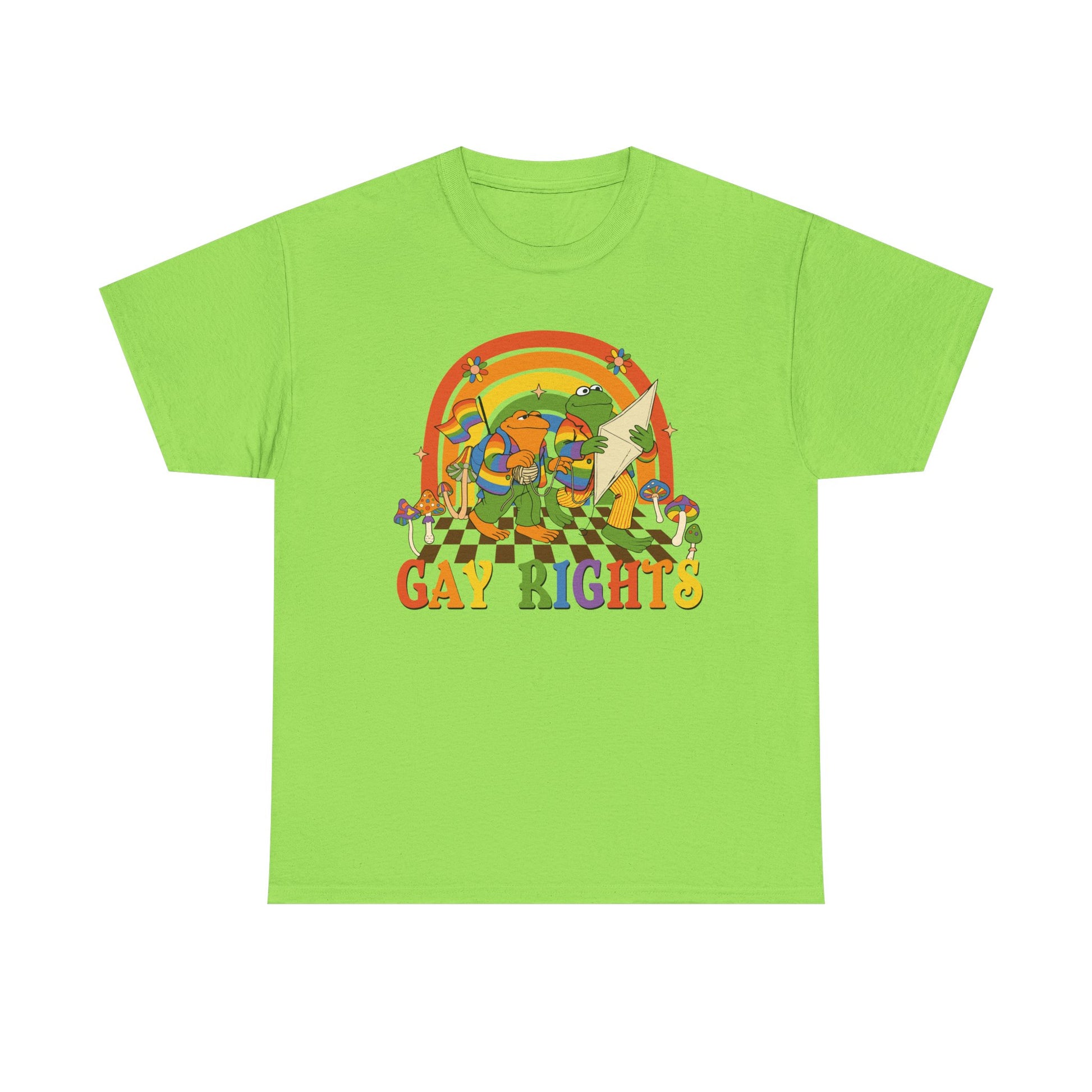 Unisex Gay Rights Tee, Frog and Toad Pride Shirt, LGBTQ+ Statement