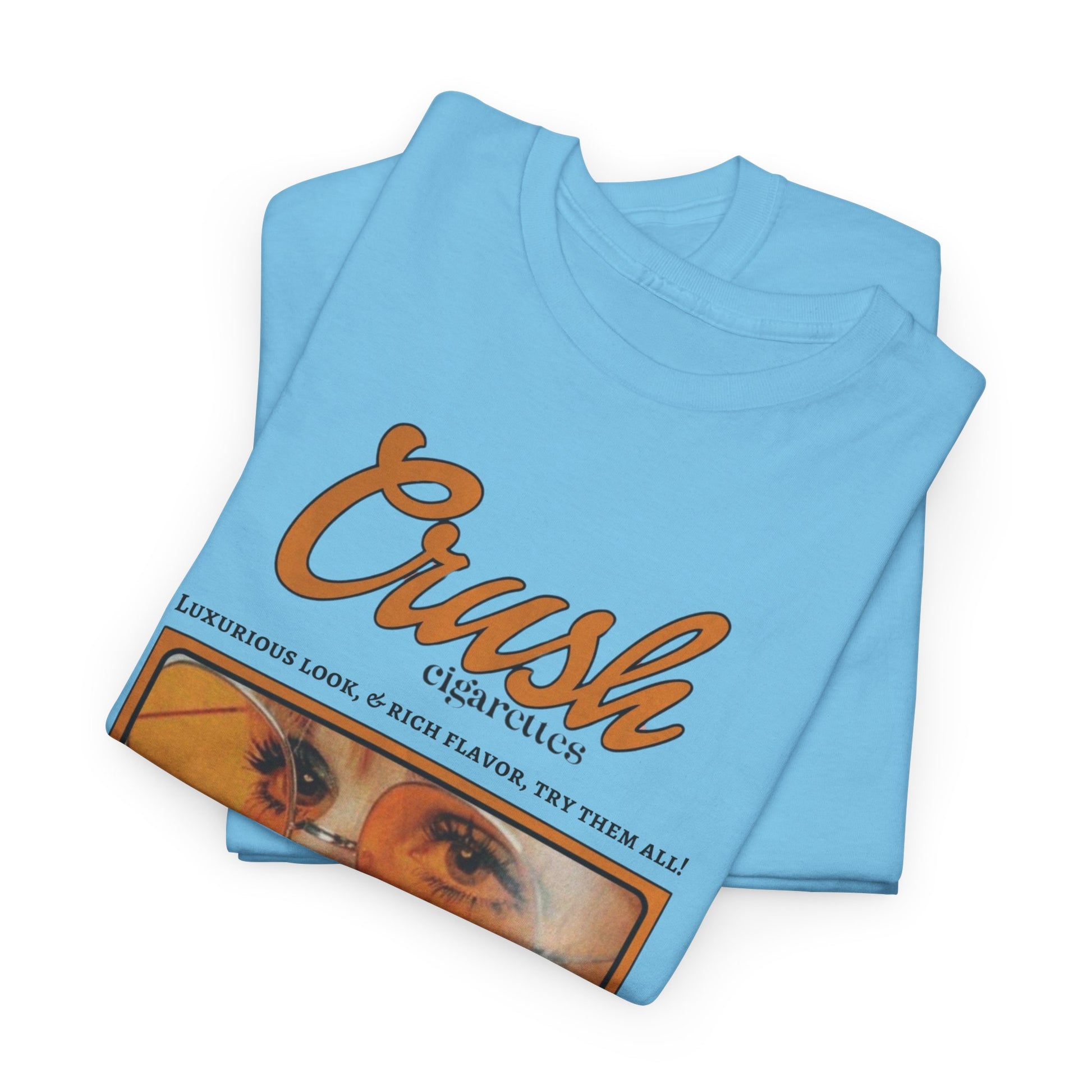 Retro Crush Graphic Unisex Heavy Cotton Tee, Vintage Aesthetic Shirt