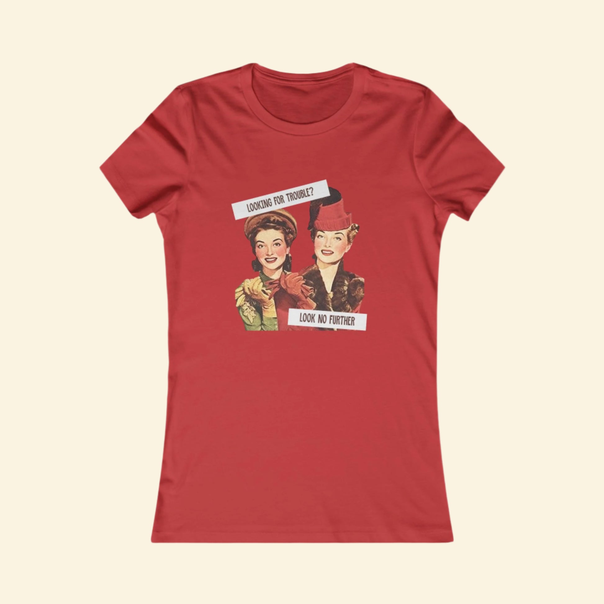 Vintage Style Women's Favorite Tee - 'Looking for Fun?' Graphic T-Shirt
