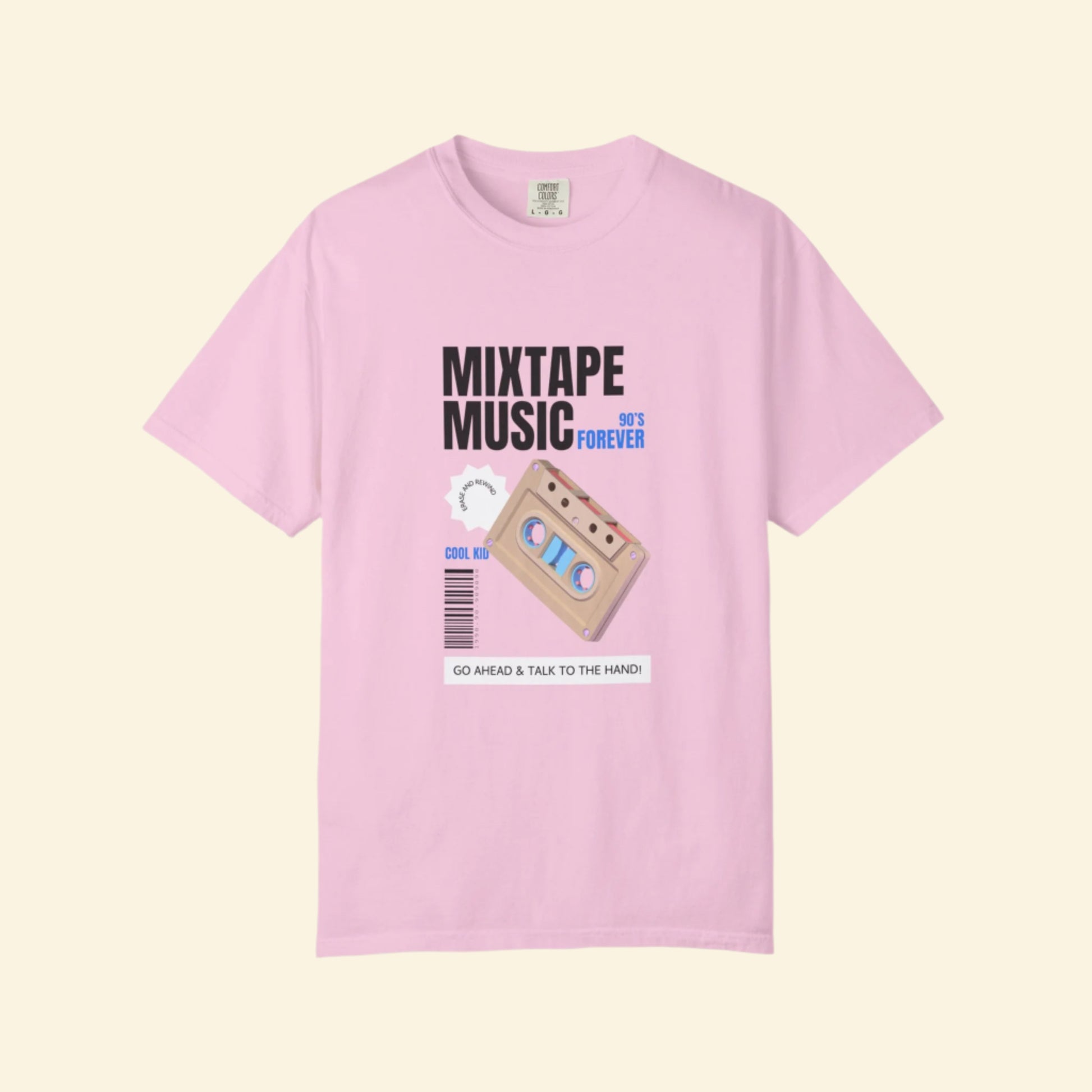 90's Mixtape Music Unisex Garment-Dyed T-Shirt - Retro Style Tee