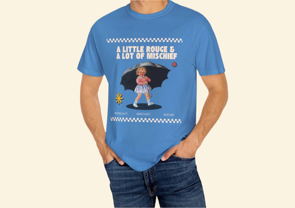 Whimsical Mischief T-Shirt, Vintage Unisex Graphic Tee,