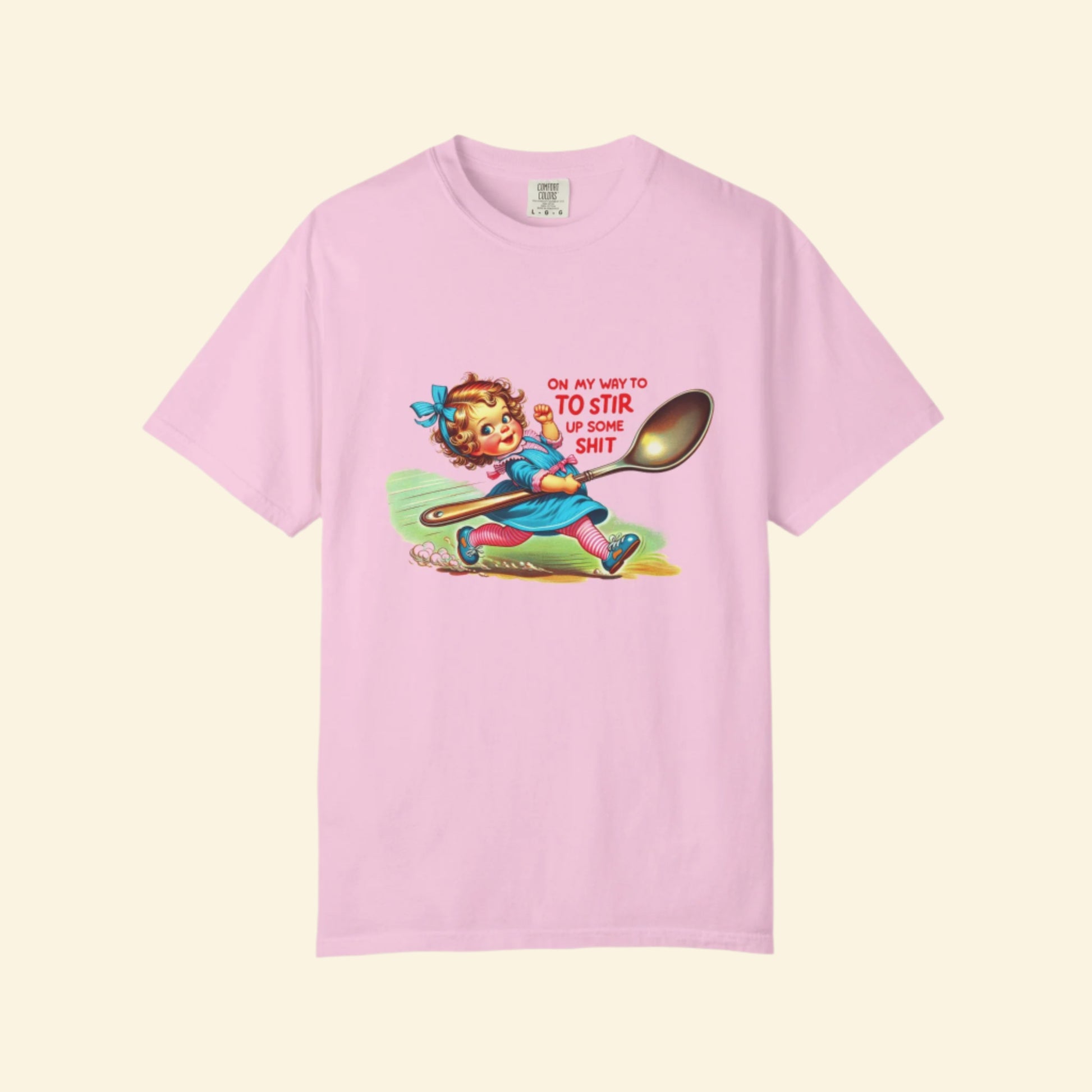 Vintage "Lets Stir Sh*t Up" Unisex Garment-Dyed T-shirt
