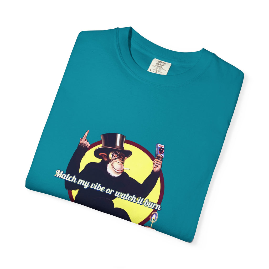 Match My Vibe Unisex Garment-Dyed T-Shirt | Fun Graphic Tee for Casual Days