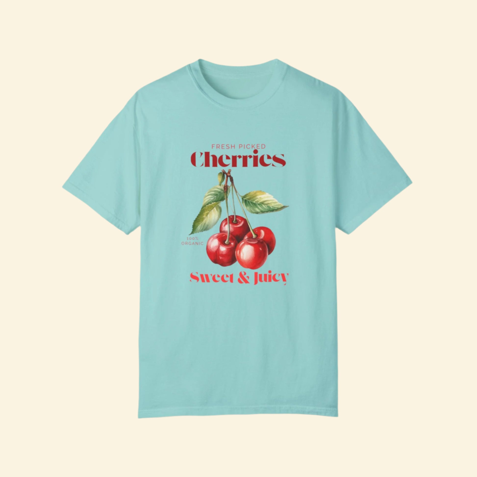 Fresh Picked Cherries Unisex Garment-Dyed T-Shirt - Sweet & Juicy Design