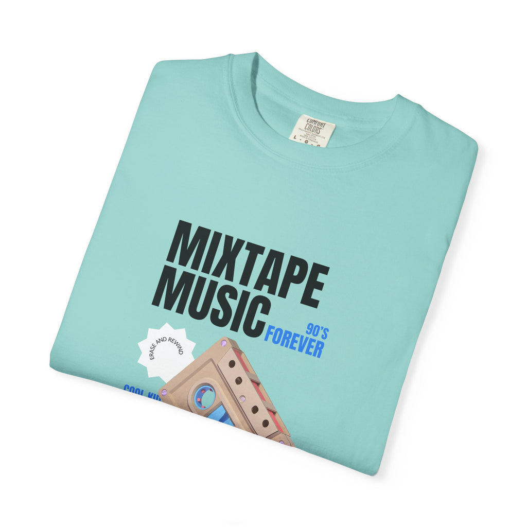 90's Mixtape Music Unisex Garment-Dyed T-Shirt - Retro Style Tee