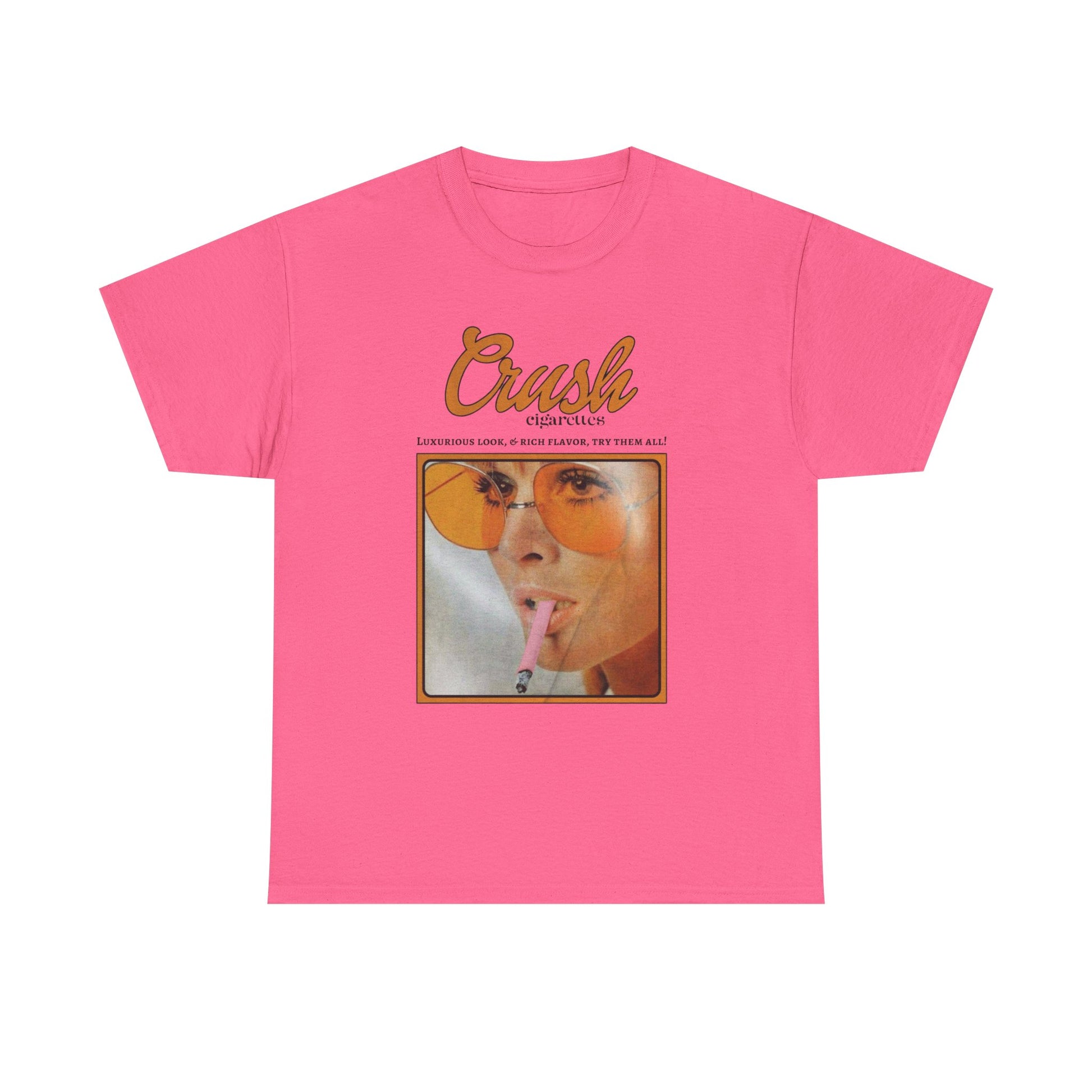 Retro Crush Graphic Unisex Heavy Cotton Tee, Vintage Aesthetic Shirt