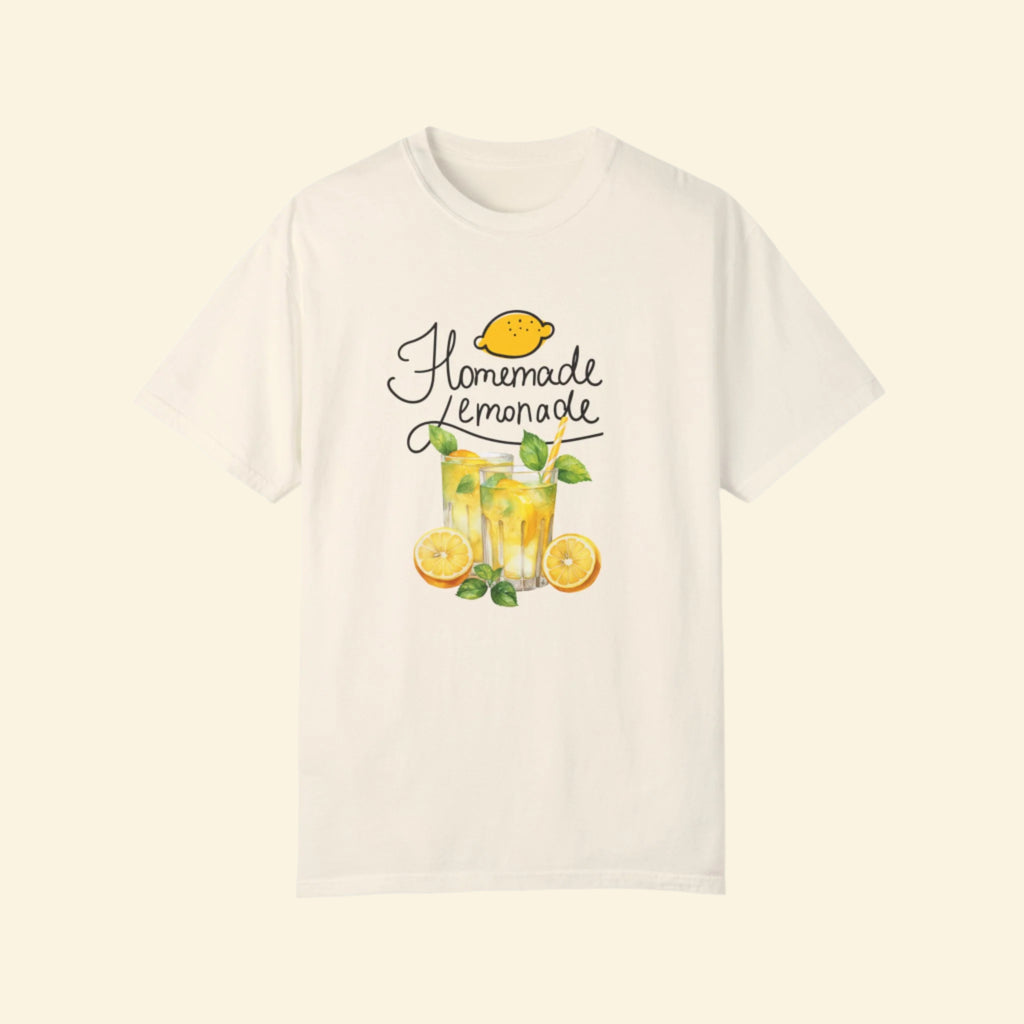 Homemade Lemonade Unisex Garment-Dyed T-Shirt for Summer Vibes