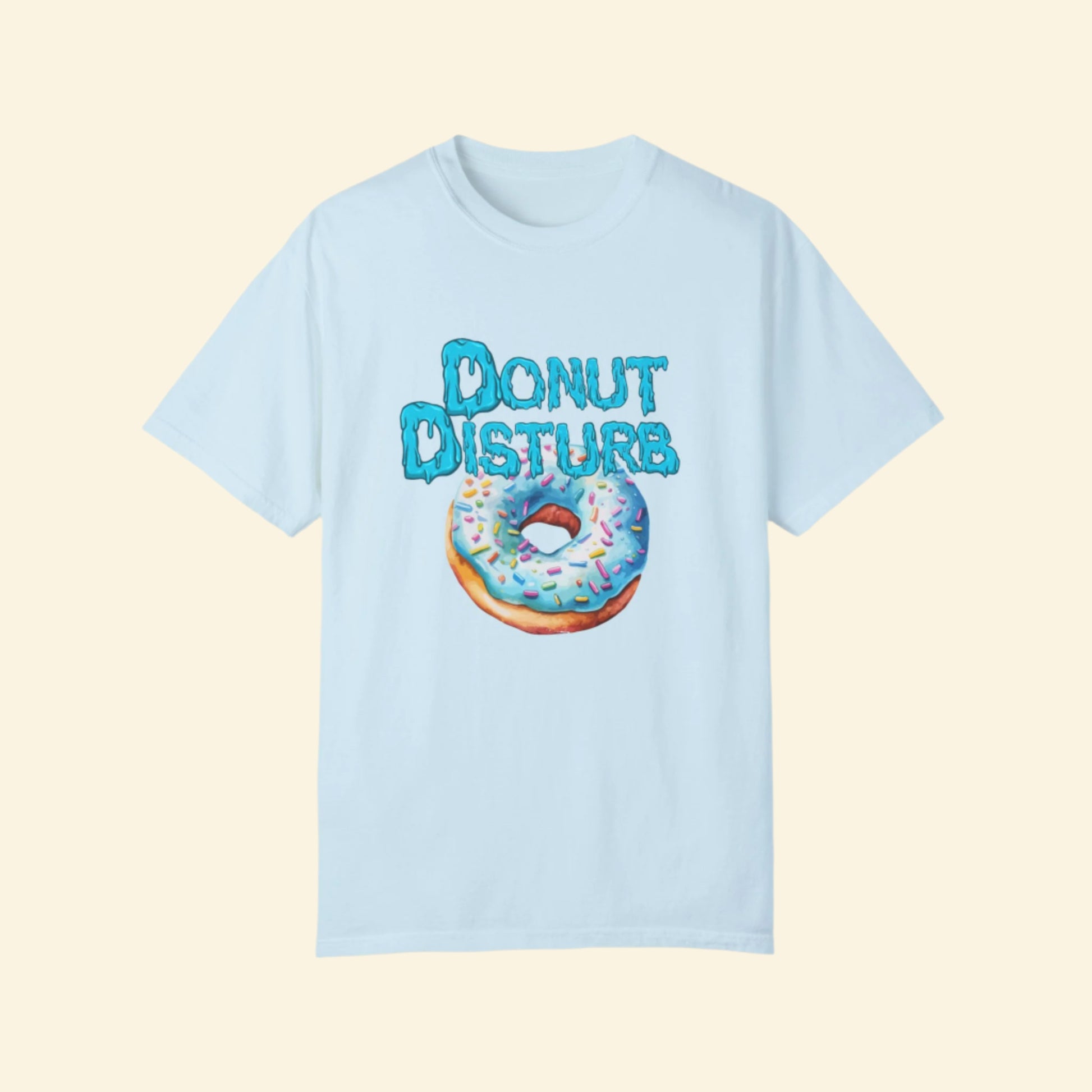 Donut Disturb Unisex Garment-Dyed T-Shirt - Fun & Quirky Tee for Donut Lovers