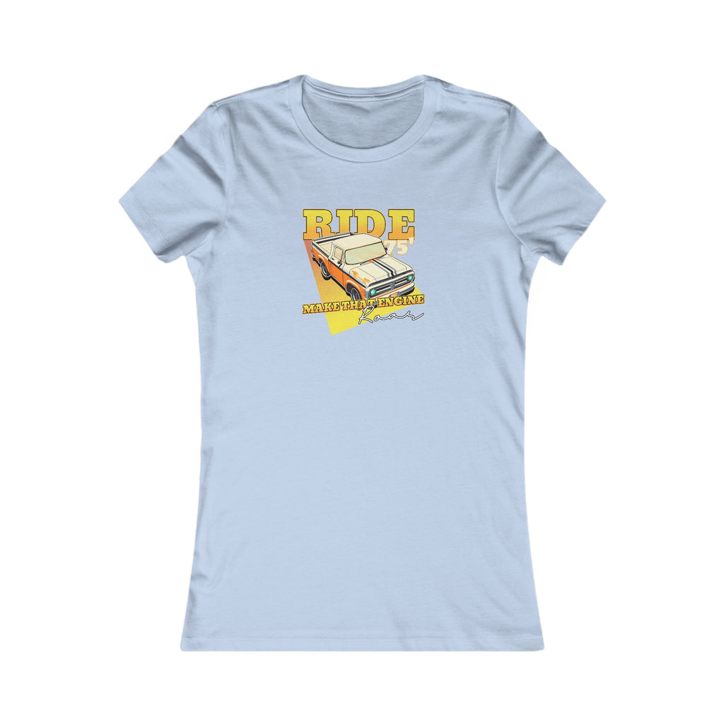 Ride Women's Favorite Tee – Vintage Car Graphic T-Shirt for Car Enthusiasts