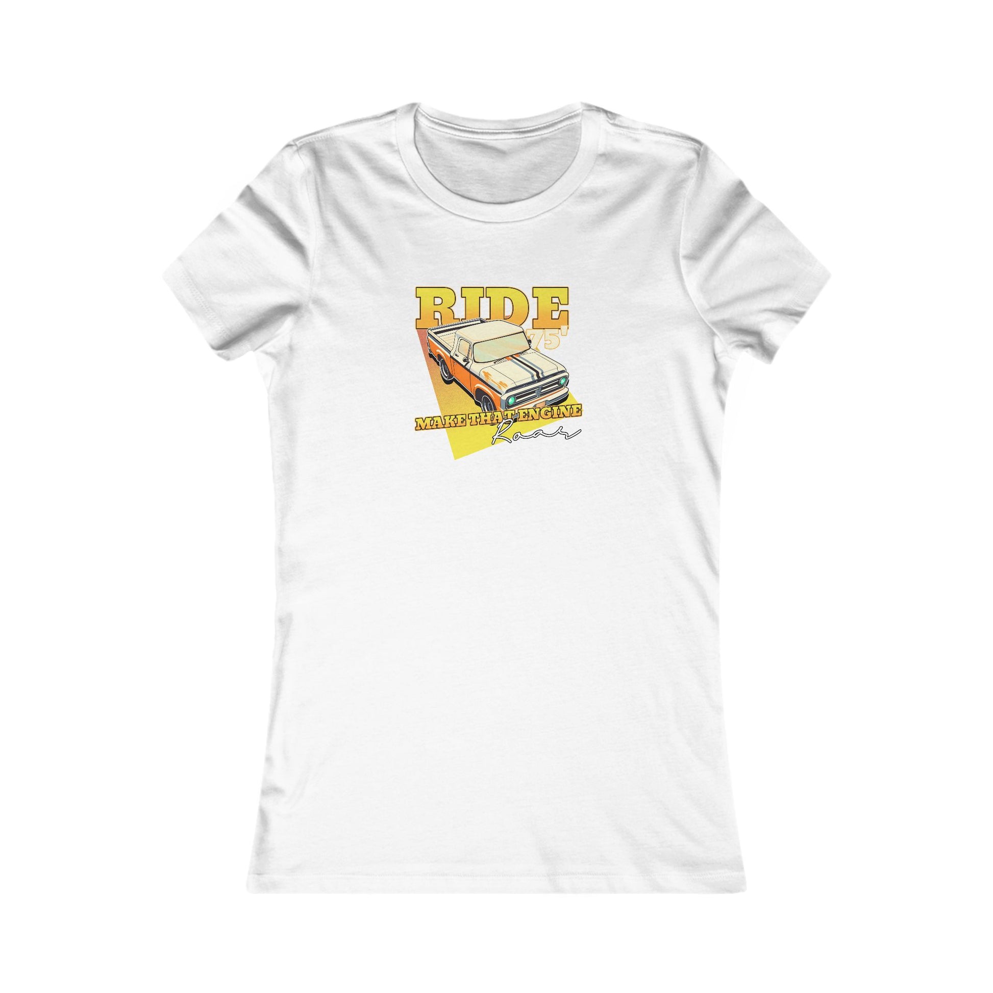 Ride Women's Favorite Tee – Vintage Car Graphic T-Shirt for Car Enthusiasts