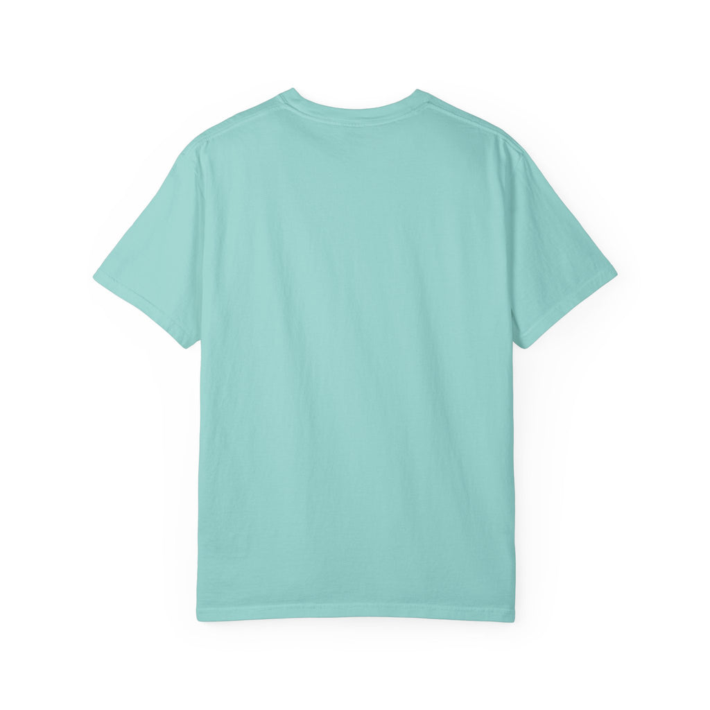 Unisex Garment-Dyed T-Shirt - "Leaving Reality, Entering Fiction" Graphic Tee for Book Lovers