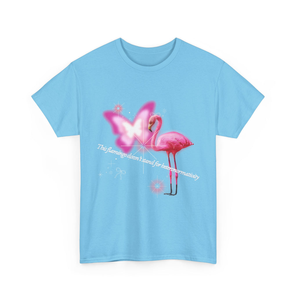 Pink Flamboyant Flamingo, LGBTQ+ Empowering Soft Unisex T-Shirt