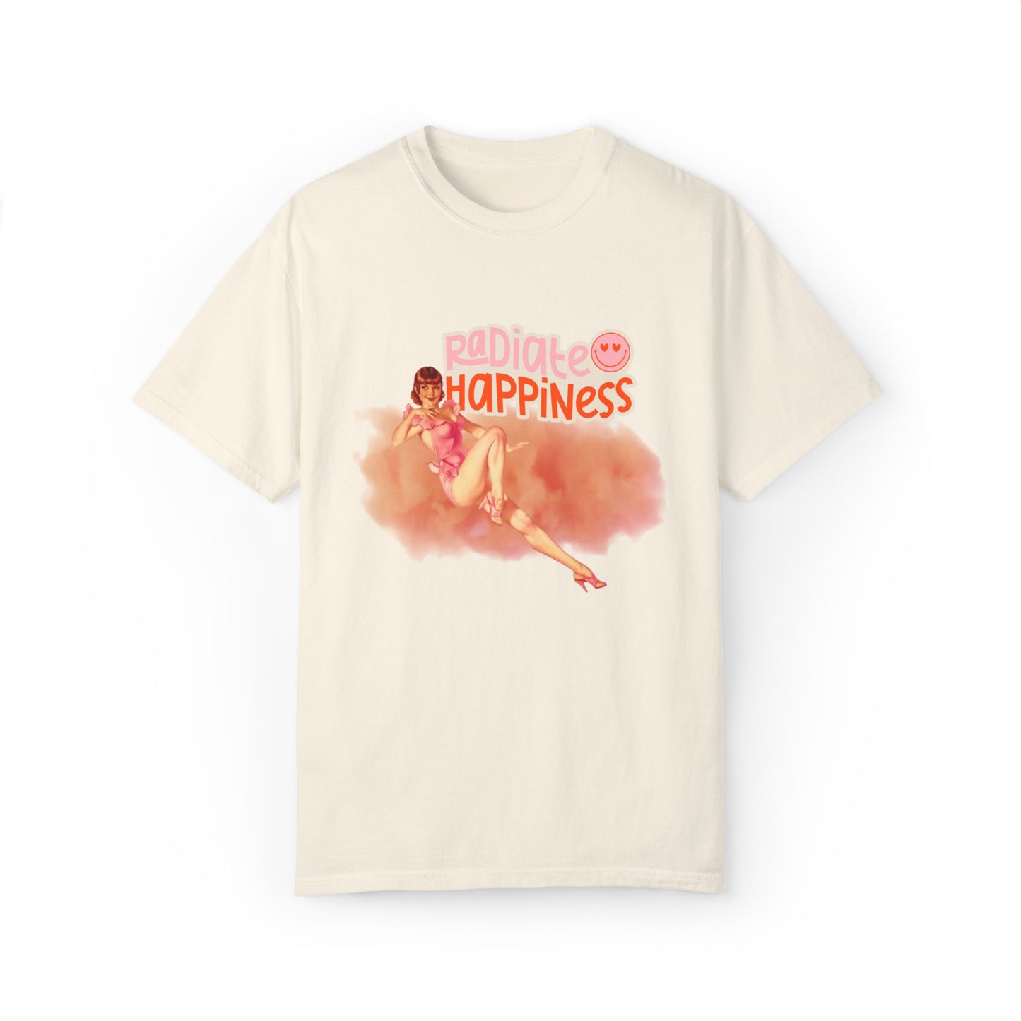 Radiate Happiness Unisex Garment-Dyed T-Shirt