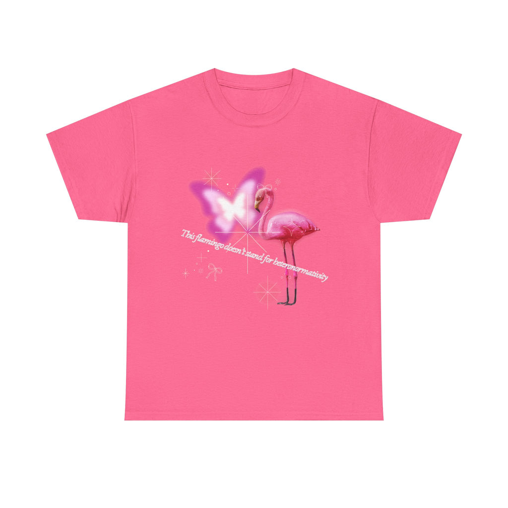 Pink Flamboyant Flamingo, LGBTQ+ Empowering Soft Unisex T-Shirt