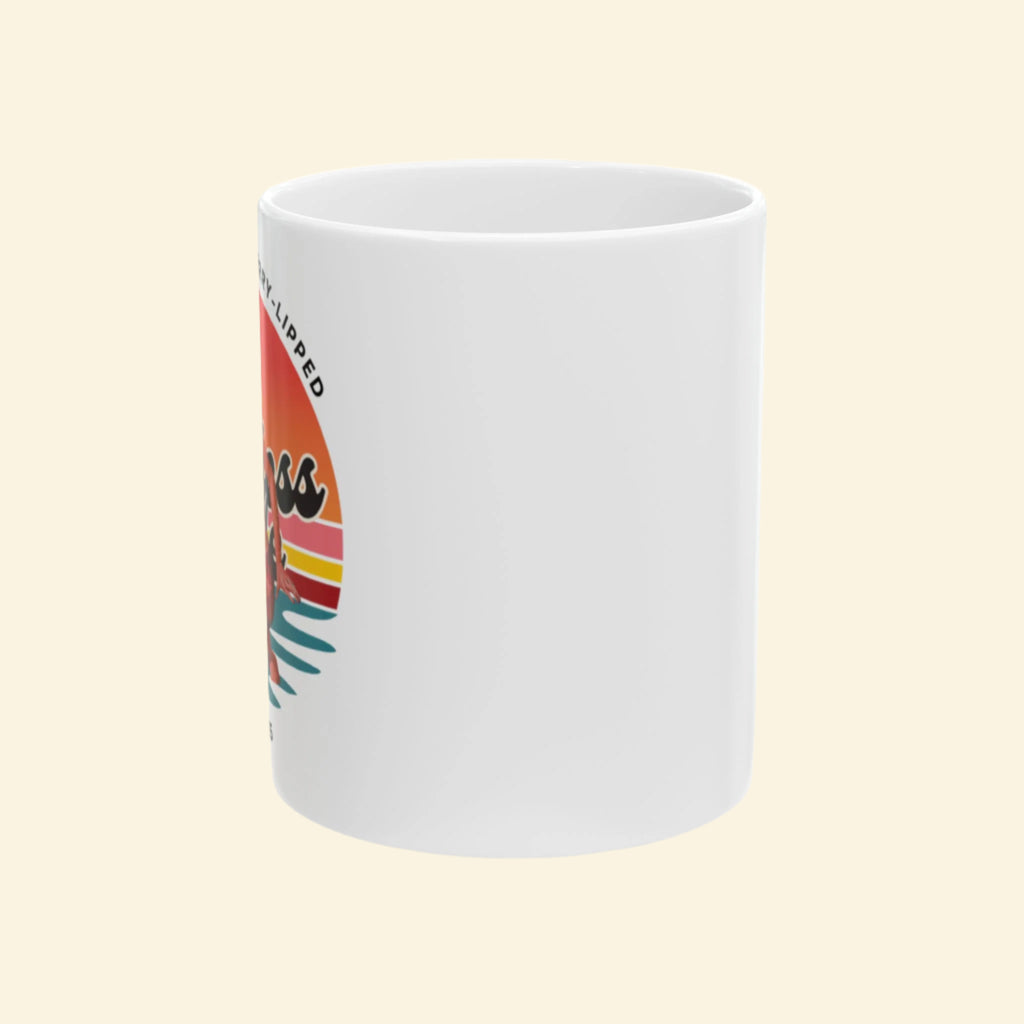 Sunset Vibes Ceramic Mug, Boho Vintage Coffee Cup,