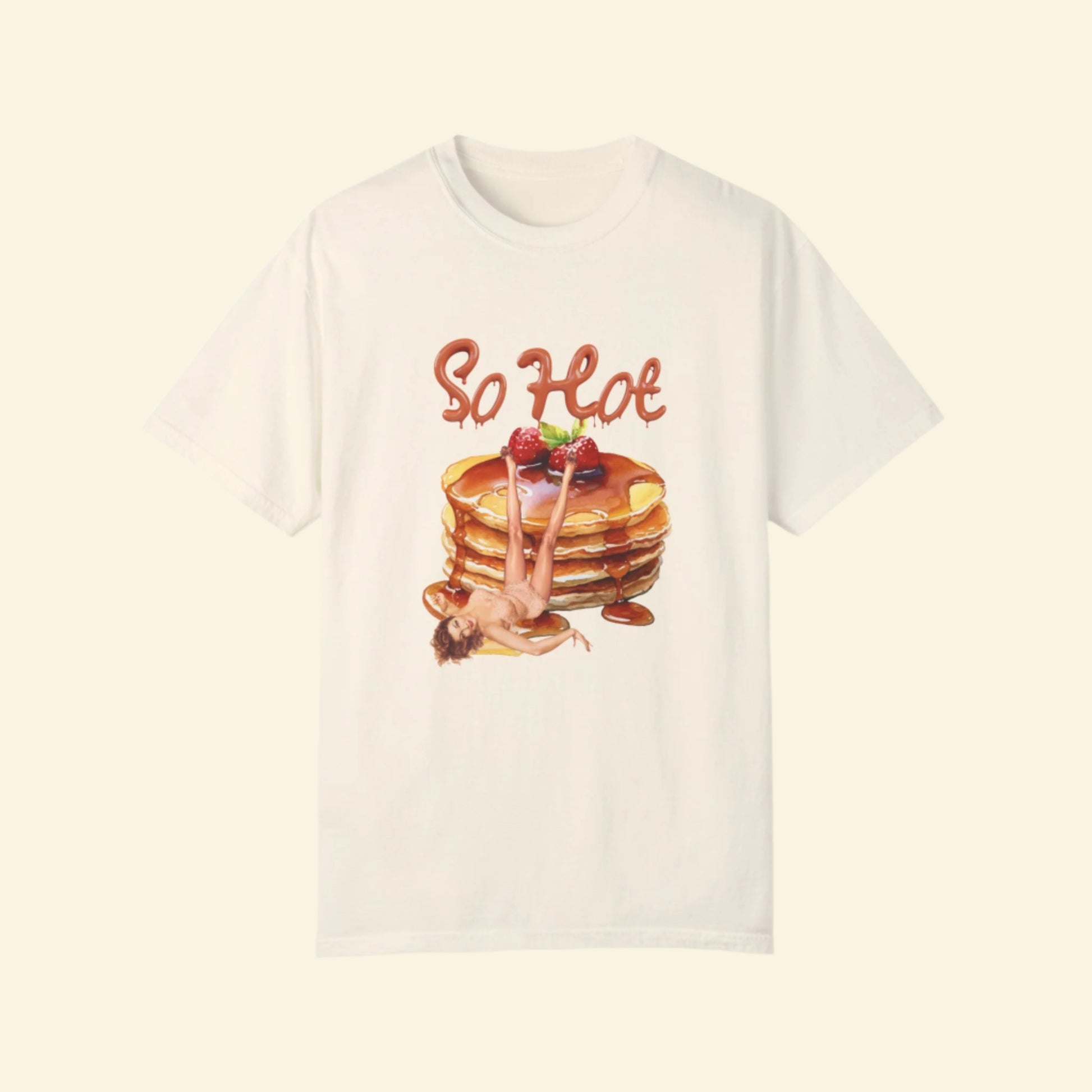 So Hot Pancake Graphic Unisex T-Shirt | Fun Foodie Tee for Breakfast Lovers