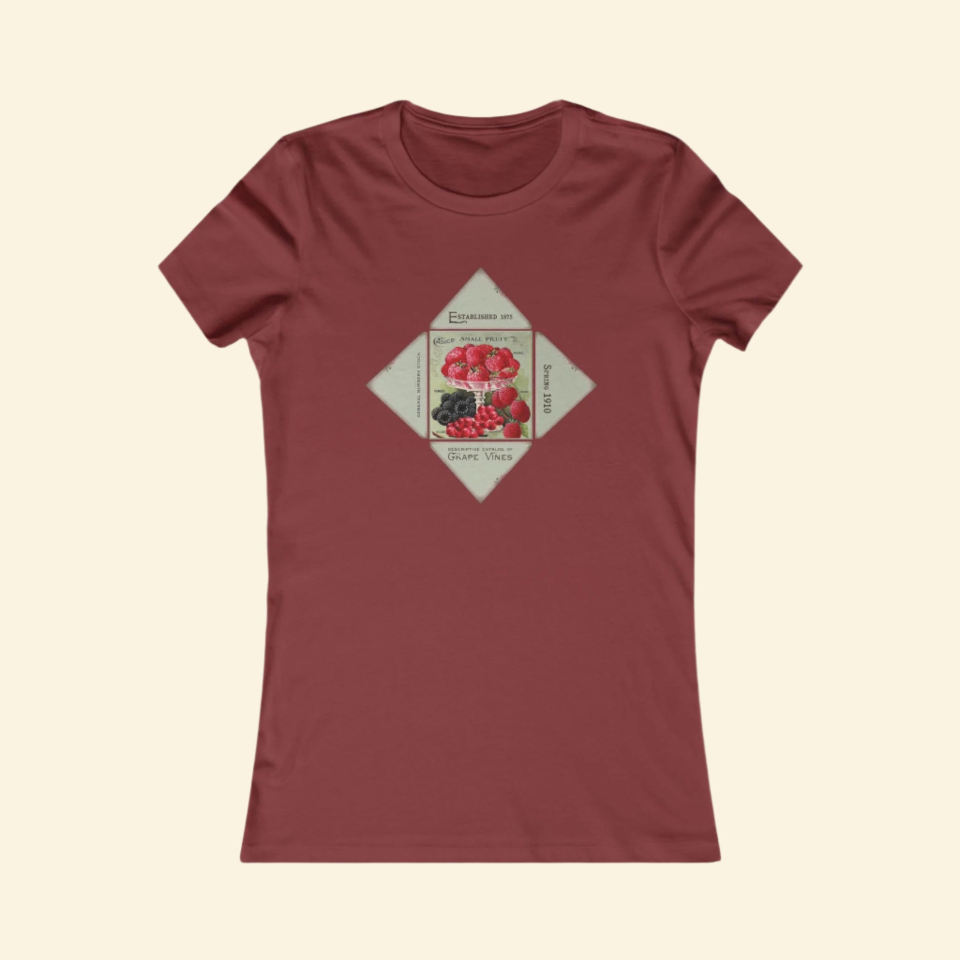 Fancy Fruit Graphic Women's Favorite Tee - Vintage Style Art