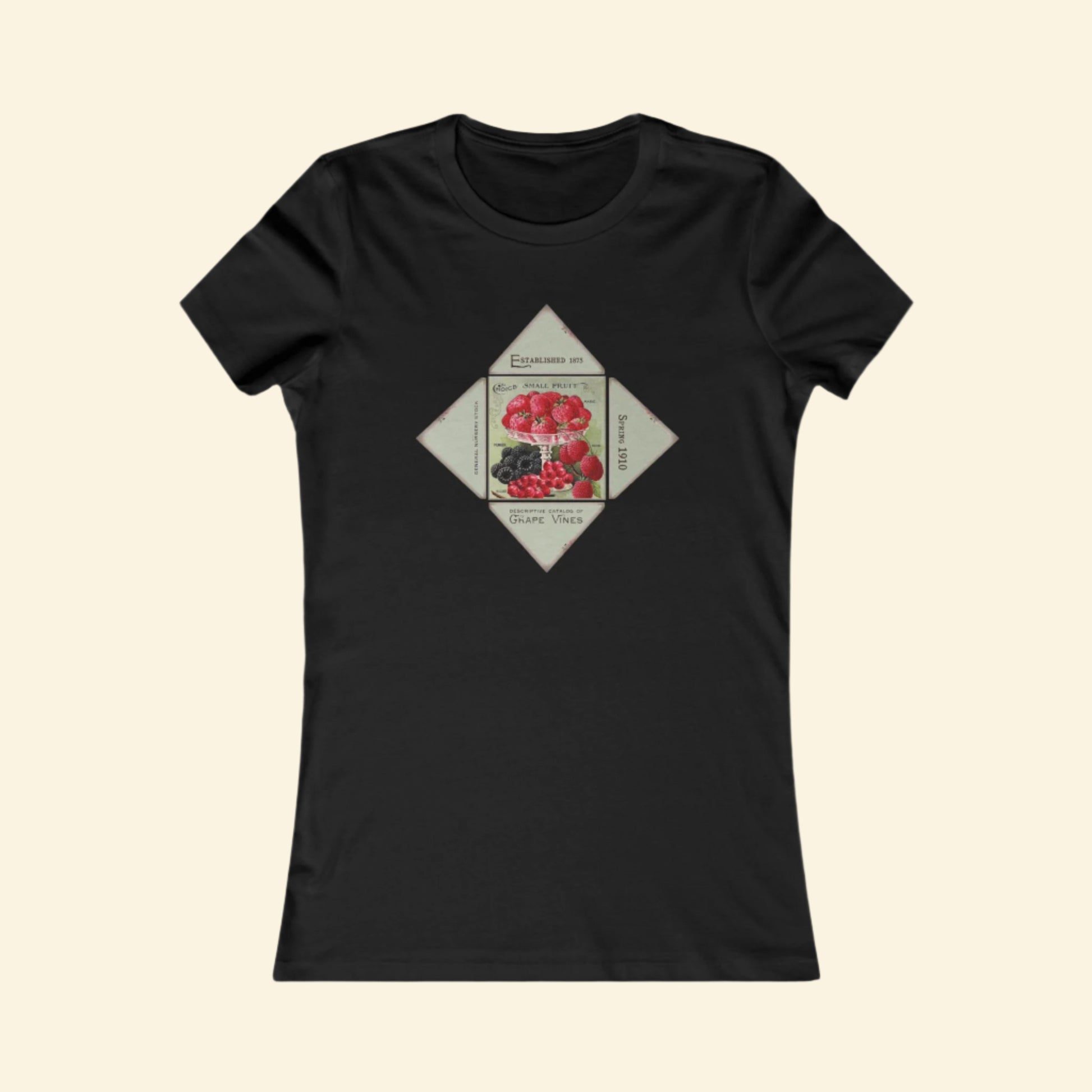 Fancy Fruit Graphic Women's Favorite Tee - Vintage Style Art